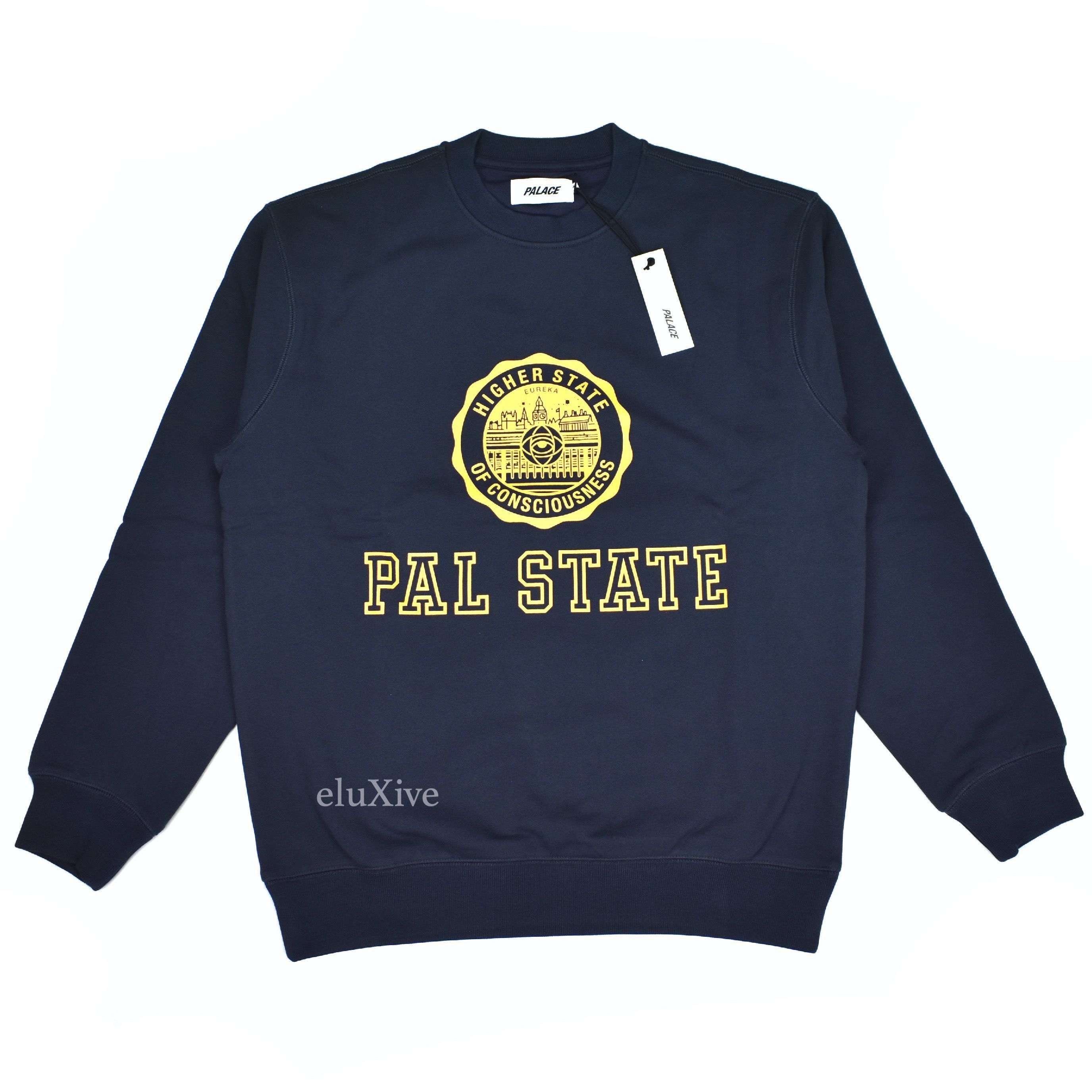 Palace Palace Navy Pal State College Logo Sweatshirt DS SS22 Size US M / EU 48-50 / 2 - 1 Preview