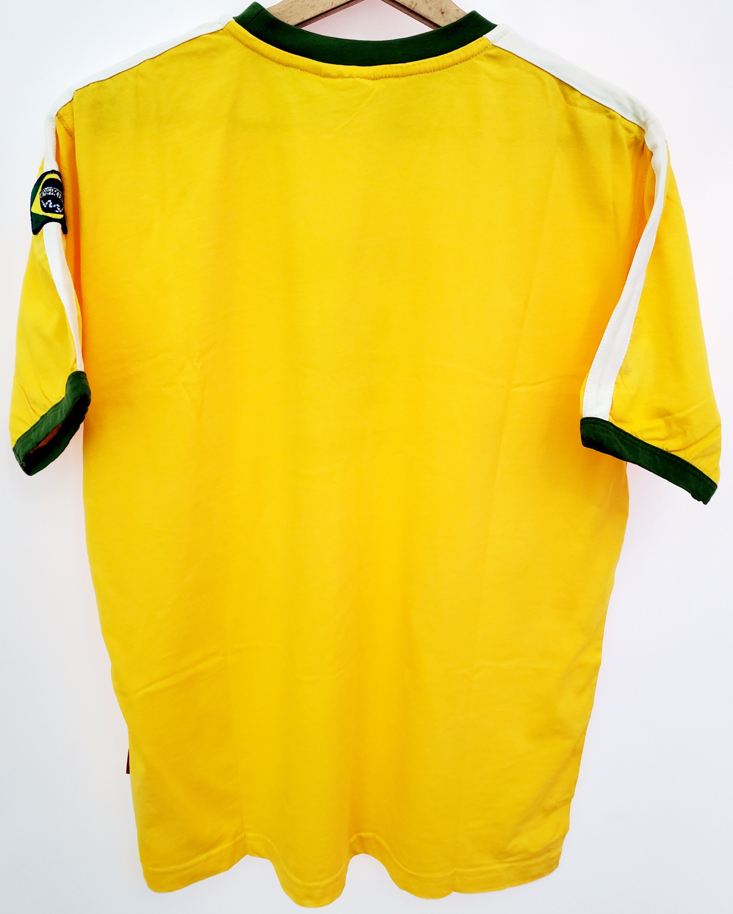 UEFA Vintage BRASIL Soccer Football Pele Ronaldo shirt new condit Size US M / EU 48-50 / 2 - 5 Thumbnail