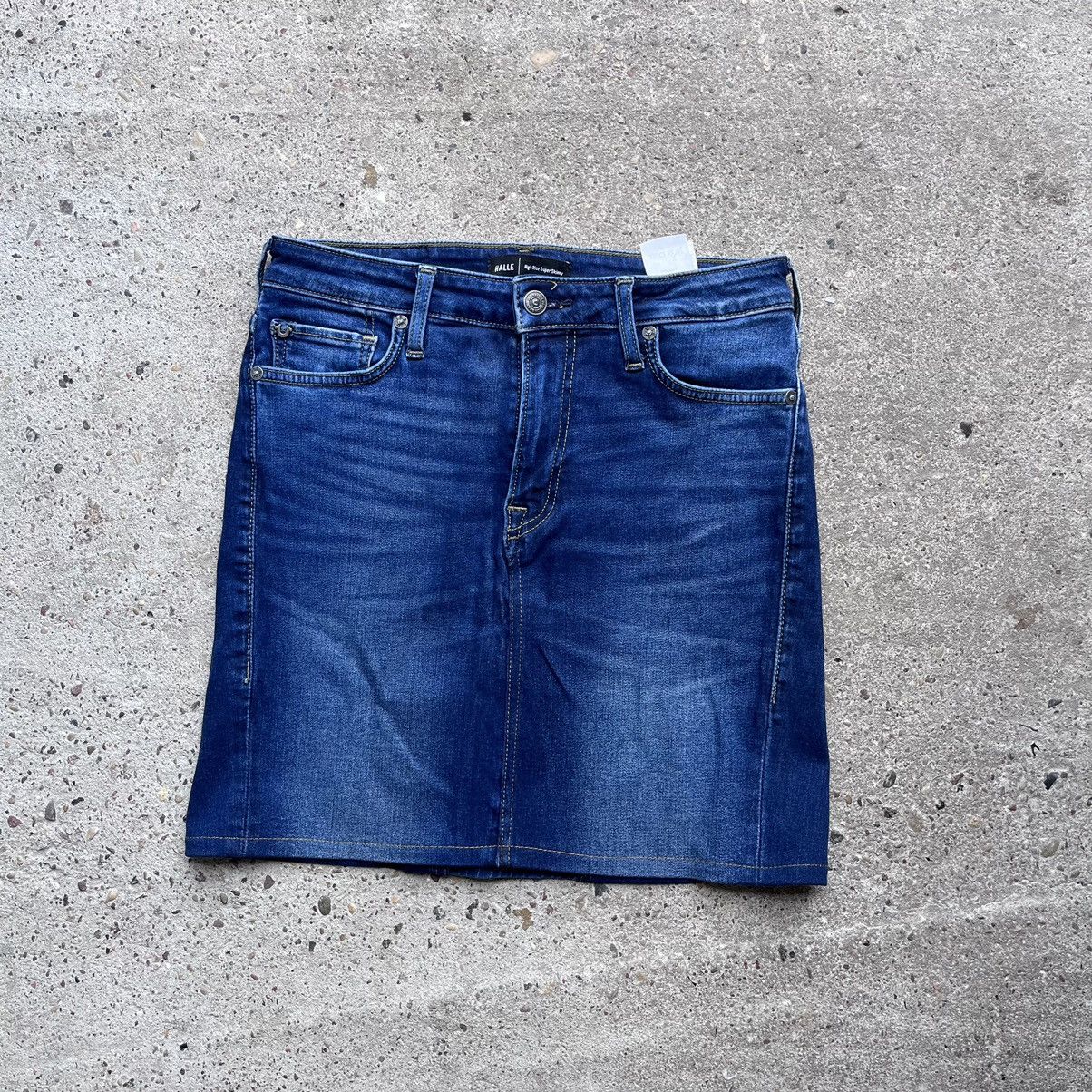 True Religion × Vintage True Religion vintage mini skirt denim navy Size 28" / US 6 / IT 42 - 2 Thumbnail