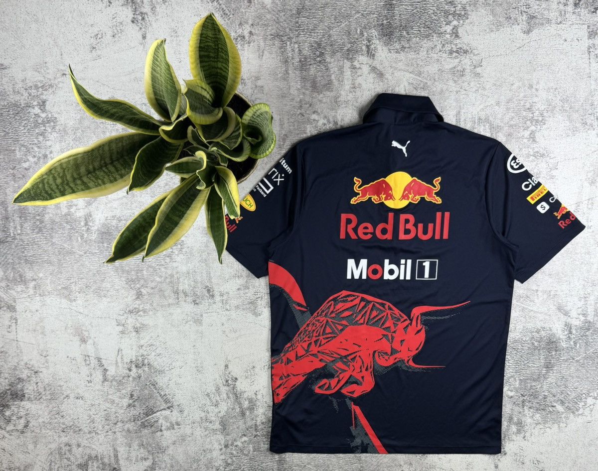 Red Bull Red Bull Puma Medium Blue 2021 Moto Racing Formula 1 T Shirt Men’s Tee Jersey Size US M / EU 48-50 / 2 - 1 Thumbnail
