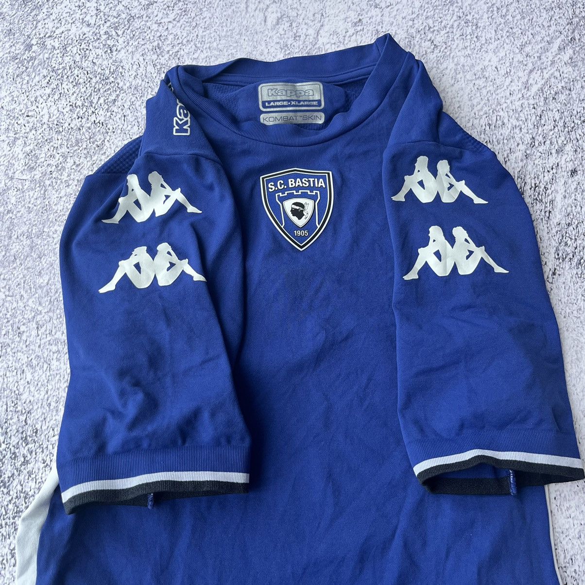 Kappa Bastia home Football shirt soccer jersey kappa Italy Size US L / EU 52-54 / 3 - 4 Thumbnail