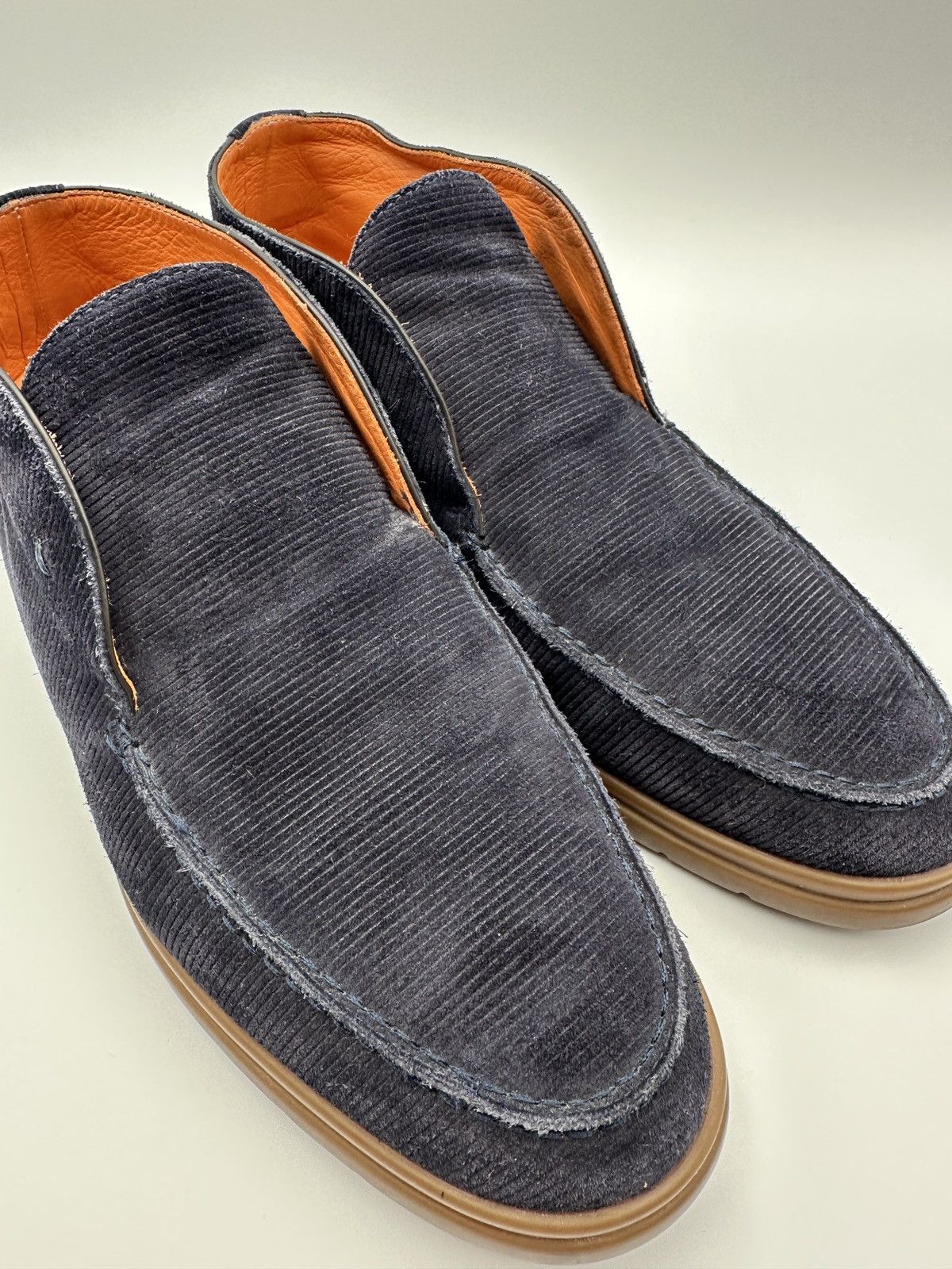 ANDREA VENTURA FIRENZE SAILOR Navy Blue Slip-On Loafer Italy display picture 1