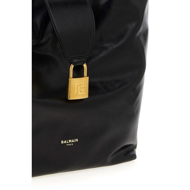 Balmain BALMAIN Sync Small Black Hobo Leather Bag New Size ONE SIZE - 3 Thumbnail