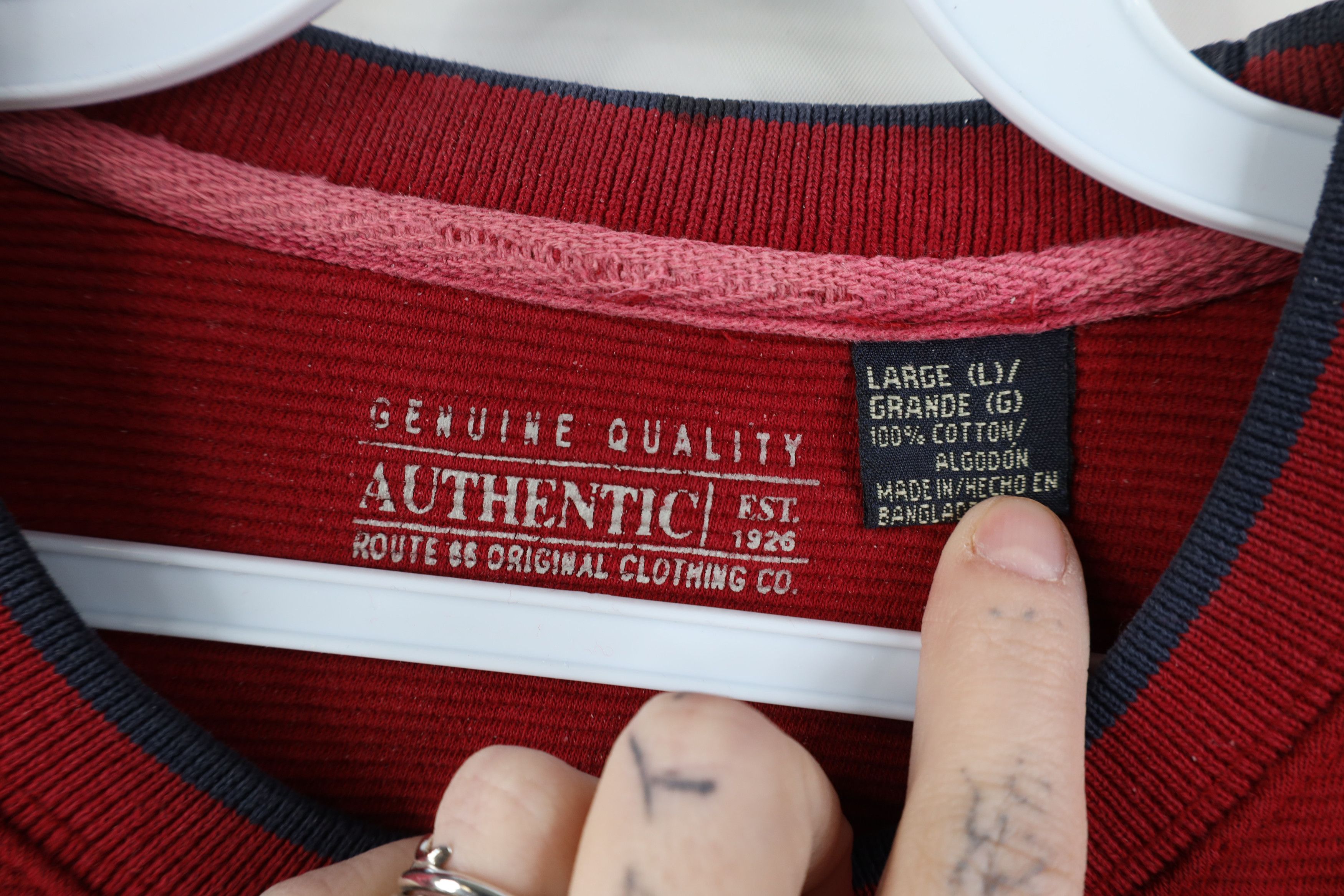 Vintage Vintage Y2K Streetwear Knit Heavyweight Long Sleeve T-Shirt Size US L / EU 52-54 / 3 - 12 Thumbnail