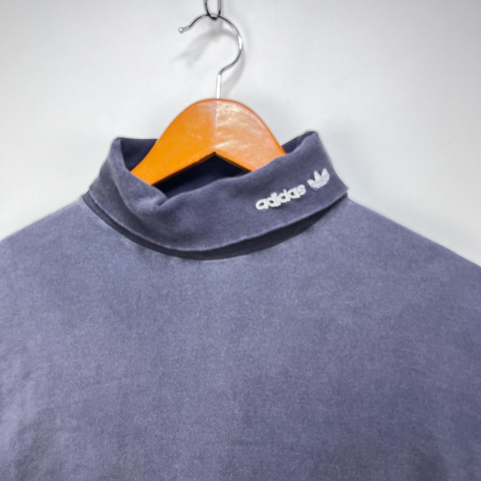 Adidas Vintage 80s Faded Adidas Turtleneck Long Sleeve Shirt Large Size US L / EU 52-54 / 3 - 3 Thumbnail