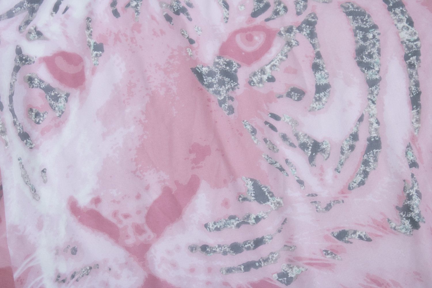 Cartier Cartier, diamond and jaguar printed scarf in pink Size ONE SIZE - 3 Thumbnail