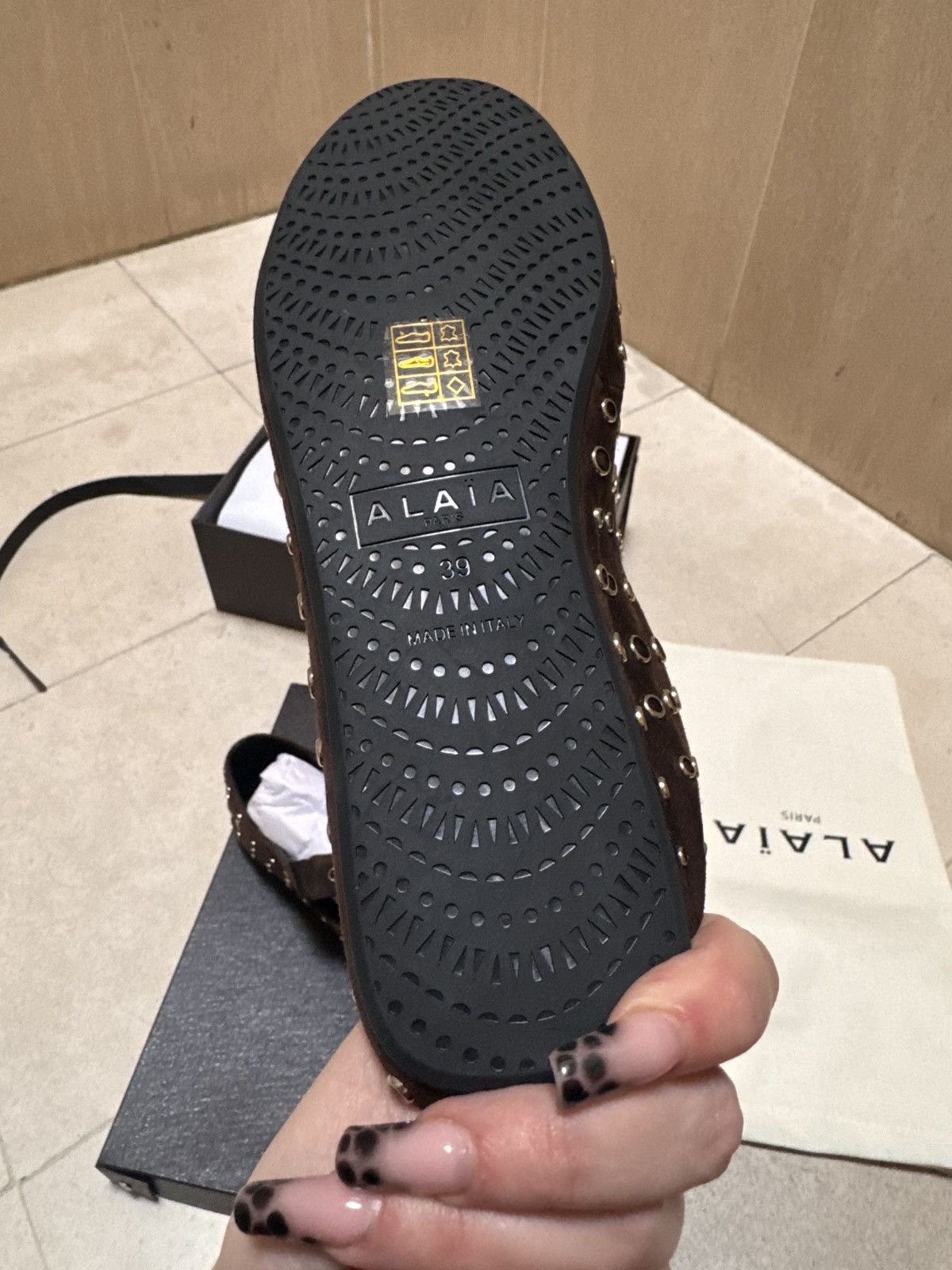 Alaia Alaïa Ebene criss cross ballet flats 39 Size US 8 / IT 38 - 12 Thumbnail