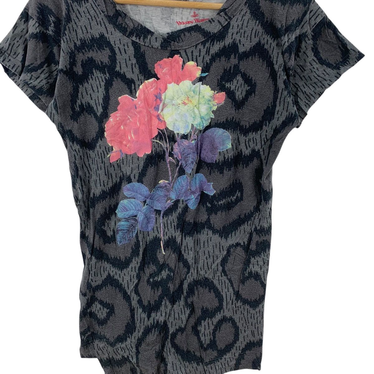 Vivienne Westwood Vintage VIVIENNE WESTWOOD Red Label Floral AOP Tee Shirt Top Size M / US 6-8 / IT 42-44 - 6 Thumbnail