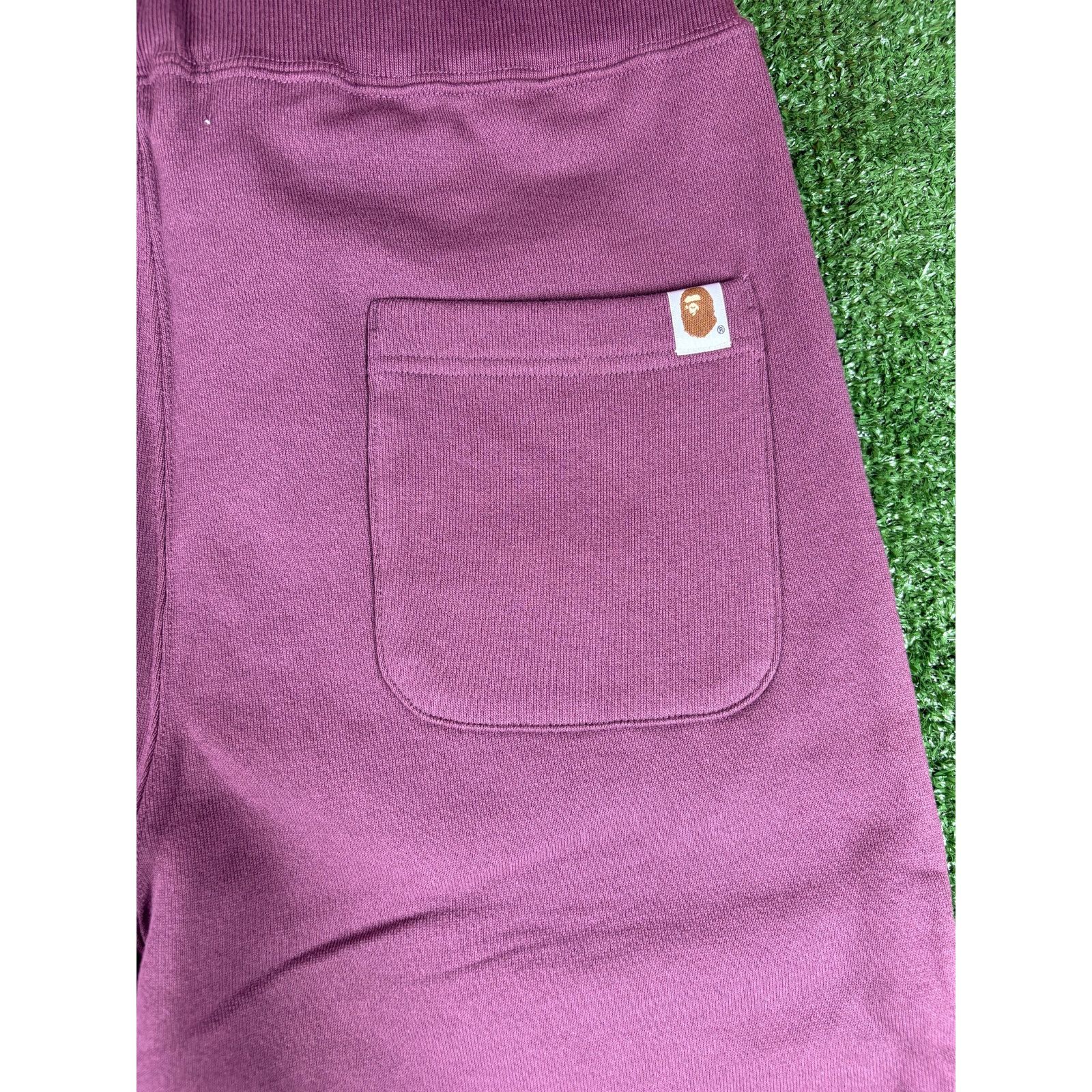 Bape Bape Shark Burgundy Slim Fit Sweatpants Size Large Size US 34 / EU 50 - 5 Thumbnail