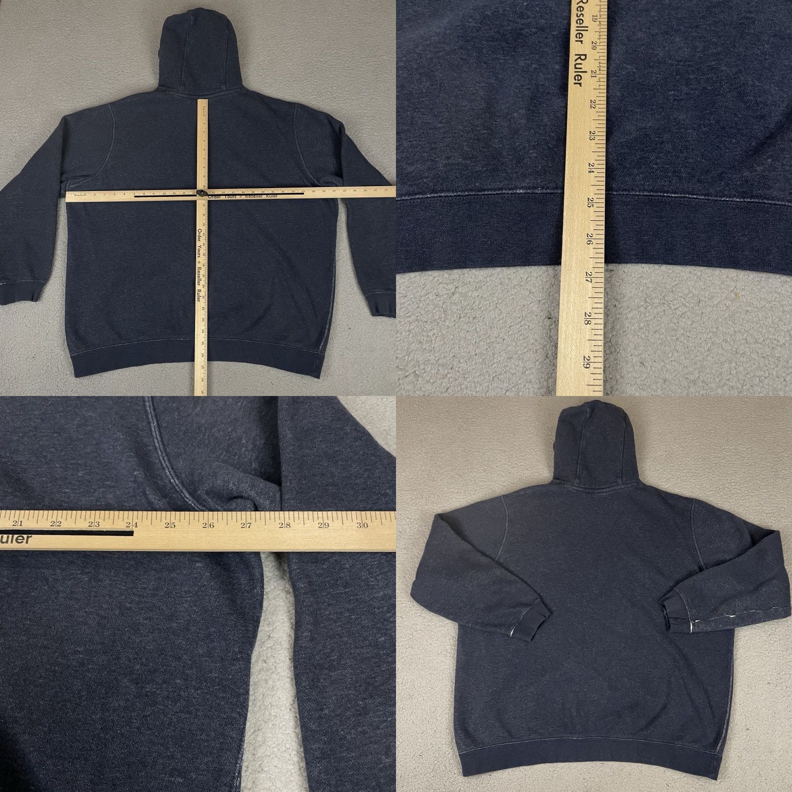 Nike VINTAGE Nike Sweatshirt Mens XXL Blue Hoodie Embroidered Distressed Fade Swoosh Size US XXL / EU 58 / 5 - 8 Thumbnail