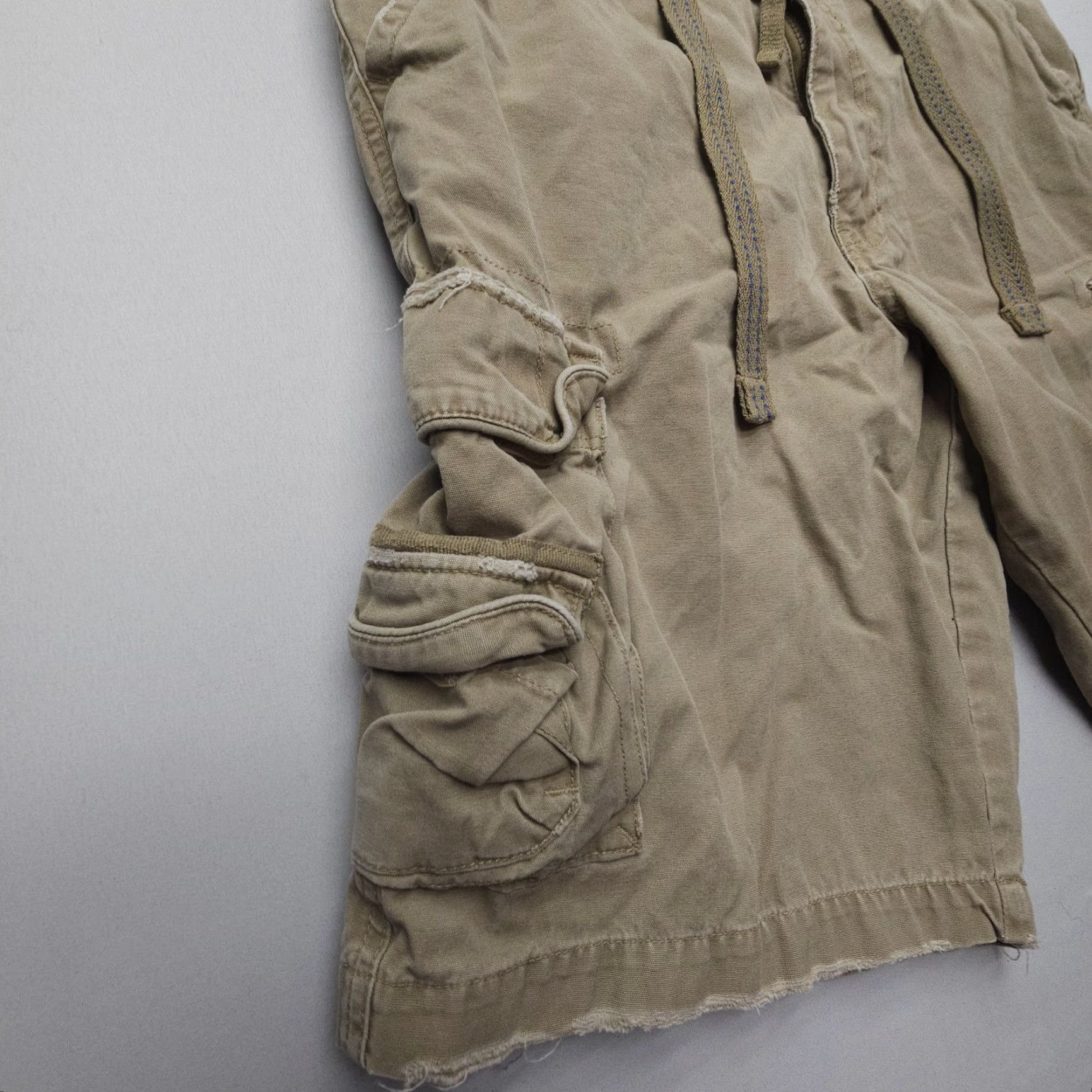 Toy Machine Cargo Shorts Machine Mens 34 x 11 Khaki Canvas Y2K 2000s Heavy Military Army Size US 34 / EU 50 - 4 Thumbnail