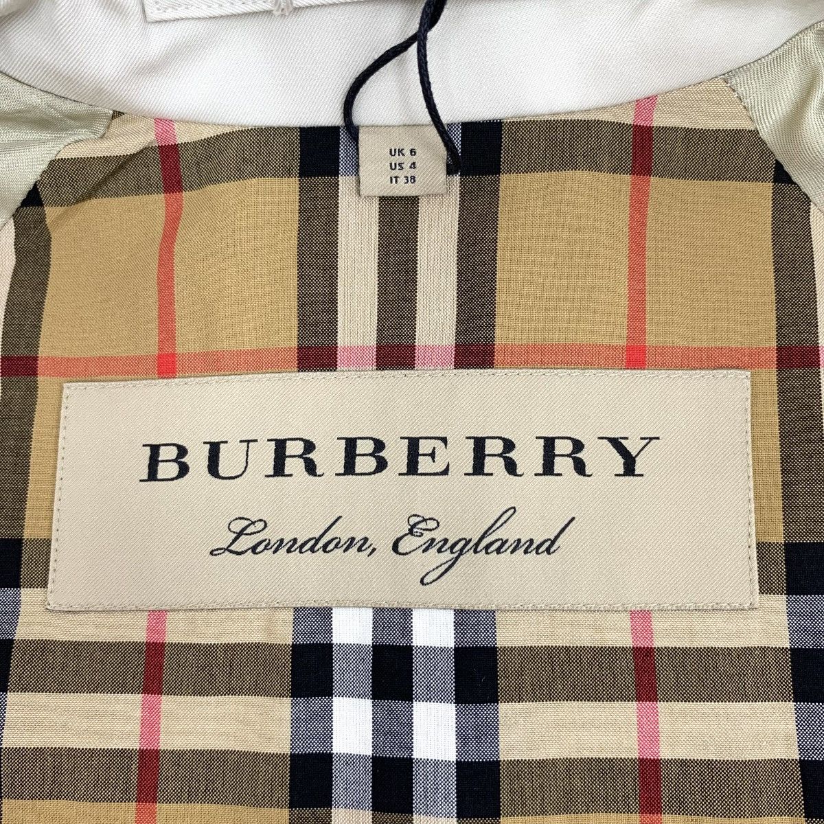 Burberry Burberry White Cotton Double Breasted Belted Trench Coat Size S / US 4 / IT 40 - 9 Thumbnail