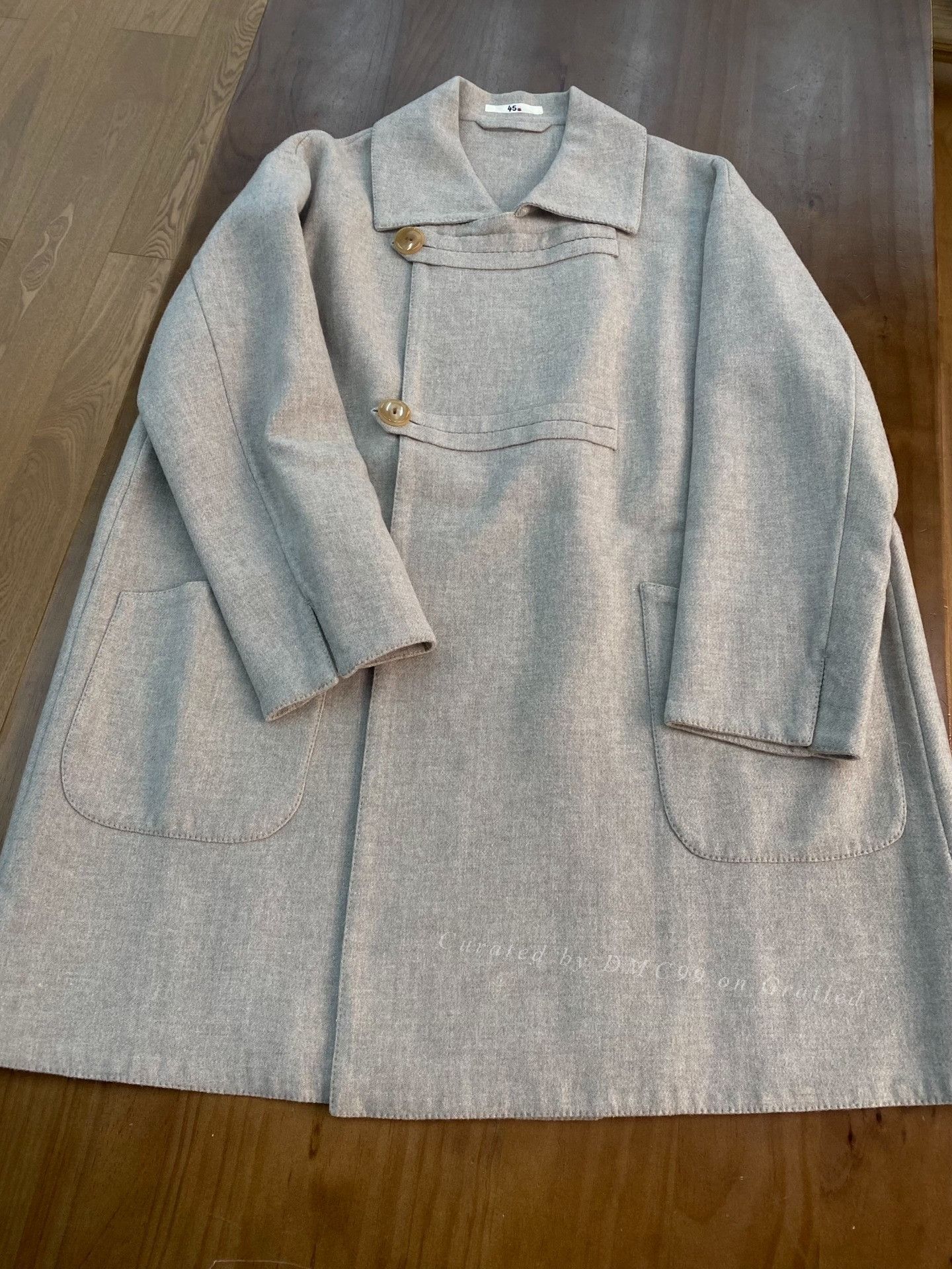 45rpm 45R Merino Wool Double-Faced Coat Beige Size US M / EU 48-50 / 2 - 1 Thumbnail