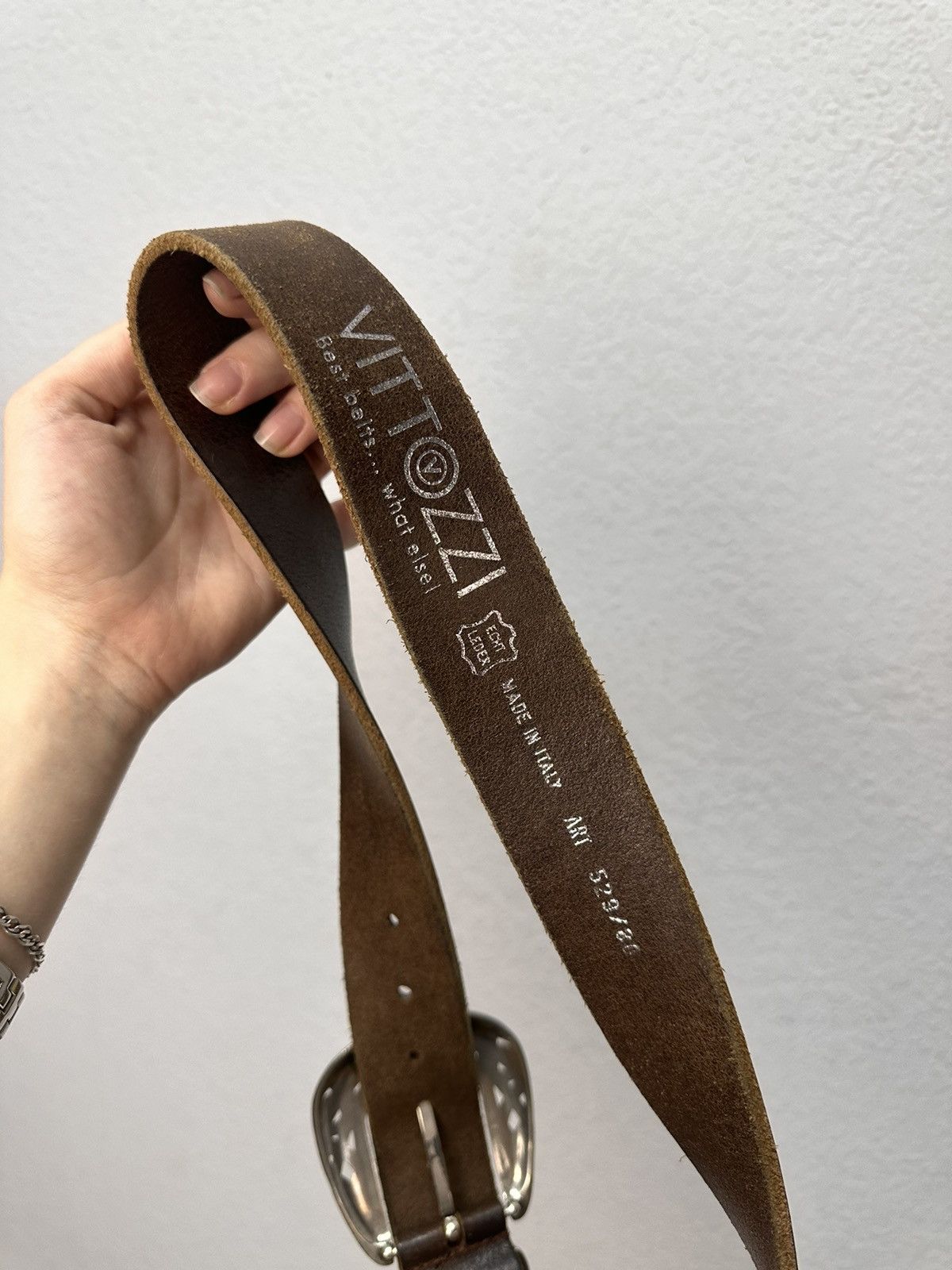 B.B. Simon leather Belt Diesel Style Beauty Beats Hysteric Glamour Y2k Size ONE SIZE - 2 Thumbnail