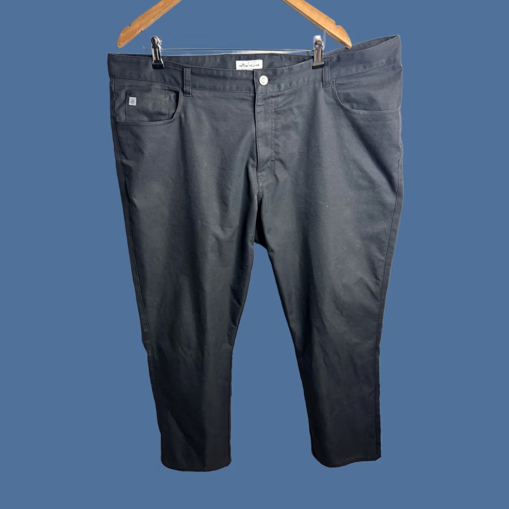 Peter Millar Peter Millar EB66 Pants Mens 42x32 Black Performance Stretch 5 Pocket Chino Golf Size US 42 / EU 58 - 1 Thumbnail