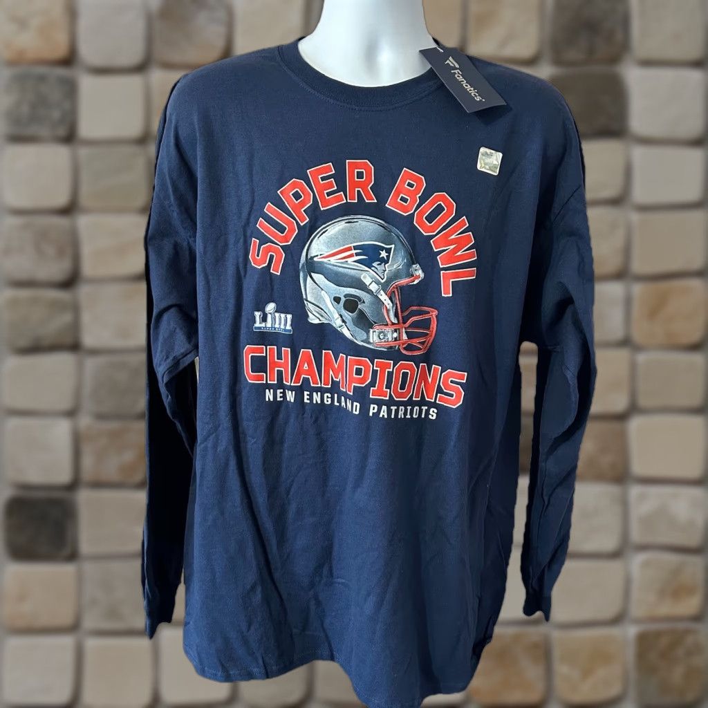 Vintage VINTAGE New England Patriots Long Sleeve Shirt Men XL Fanatics NWT Navy Blue Size US XL / EU 56 / 4 - 1 Thumbnail