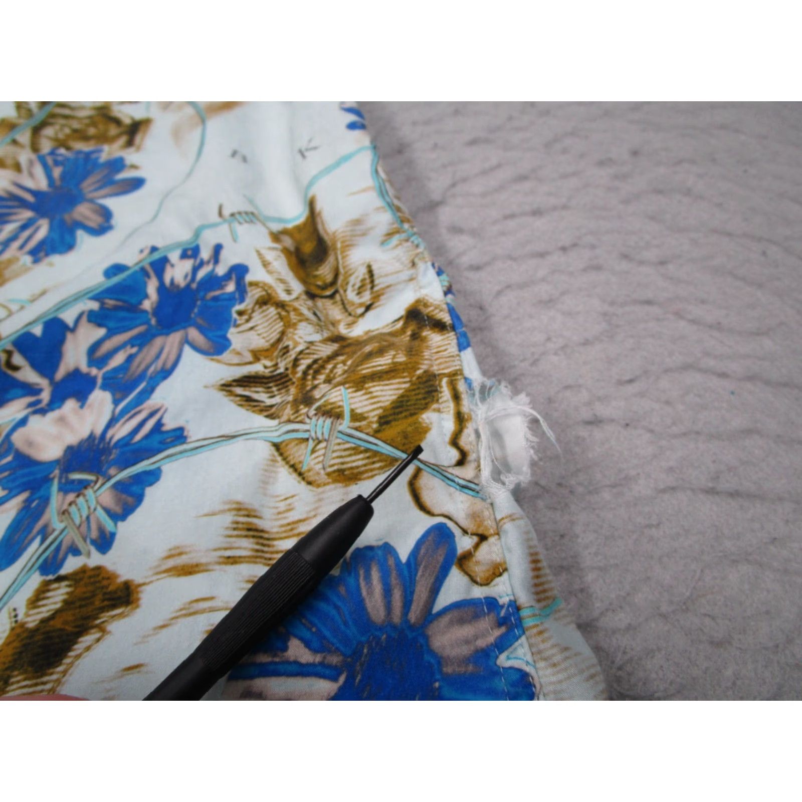 Ksubi KSUBI Shirt Mens Large Blue Floral Hyperflower Button Up Hawaiian Loop Collar Size US L / EU 52-54 / 3 - 5 Thumbnail