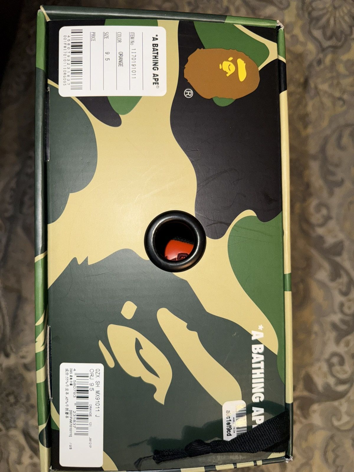 Bape Bape Sk8 Sta #2 M1 Orange Size US 9.5 / EU 42-43 - 6 Thumbnail