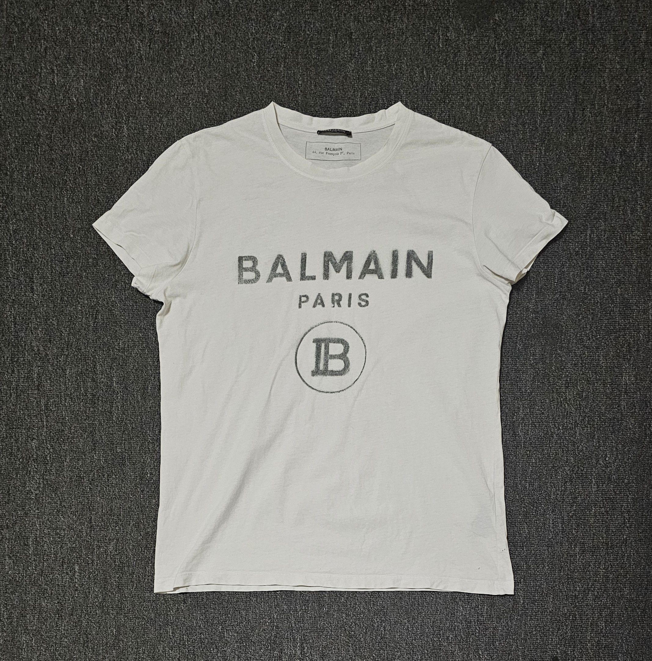 Balmain Balmain Men's White T-Shirt Size M Size US M / EU 48-50 / 2 - 1 Thumbnail