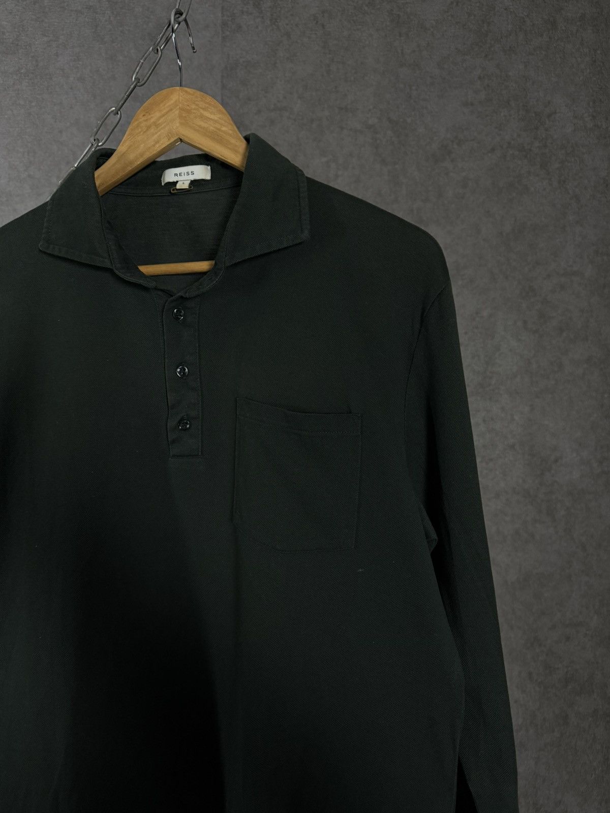 Reiss Reiss designer pocket polo longsleeve Size US L / EU 52-54 / 3 - 2 Thumbnail