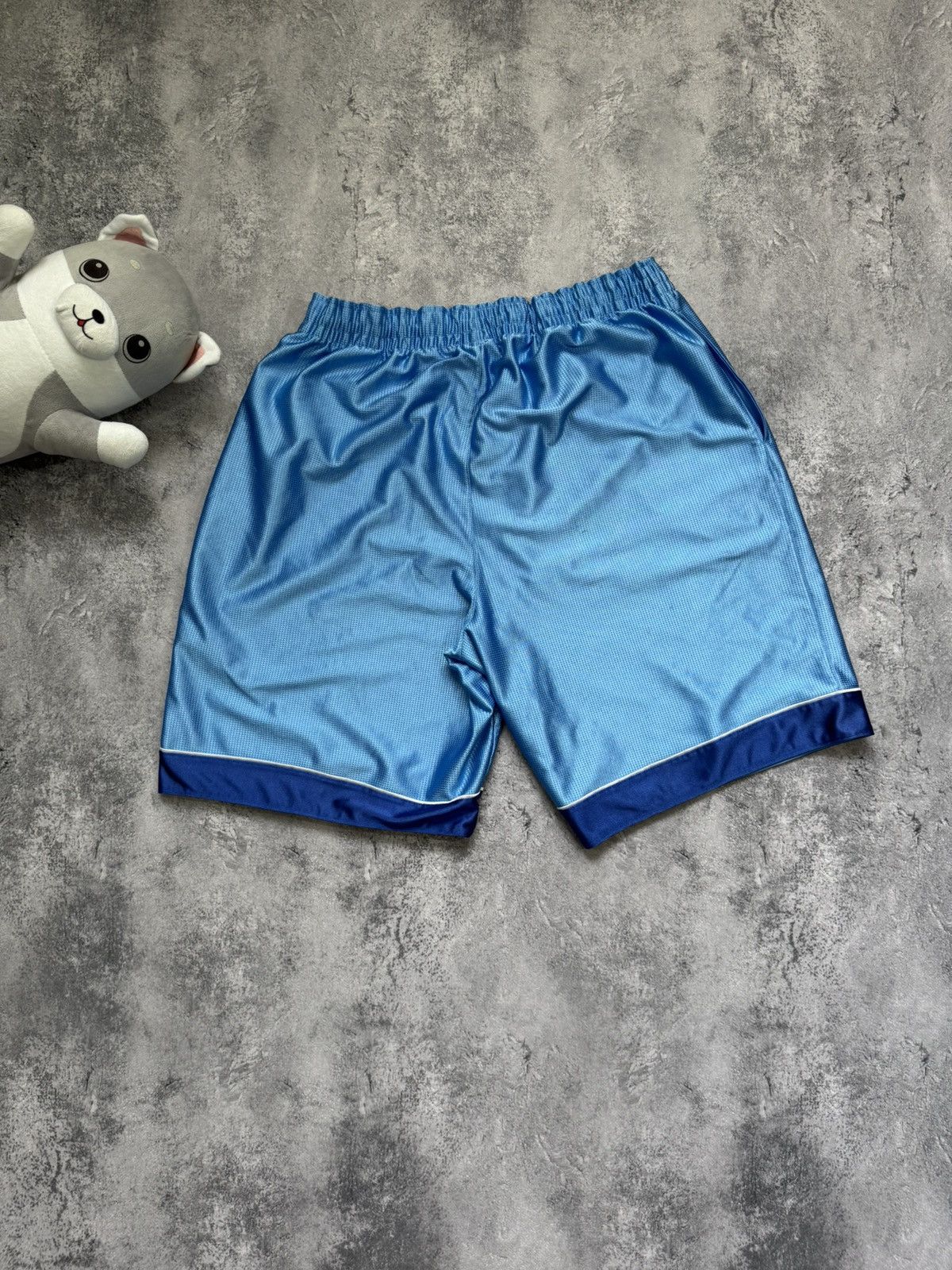 Nike × Vintage Nike Vintage Shorts Black Y2k Drill 90s Mini Swoosh Size US 36 / EU 52 - 5 Thumbnail