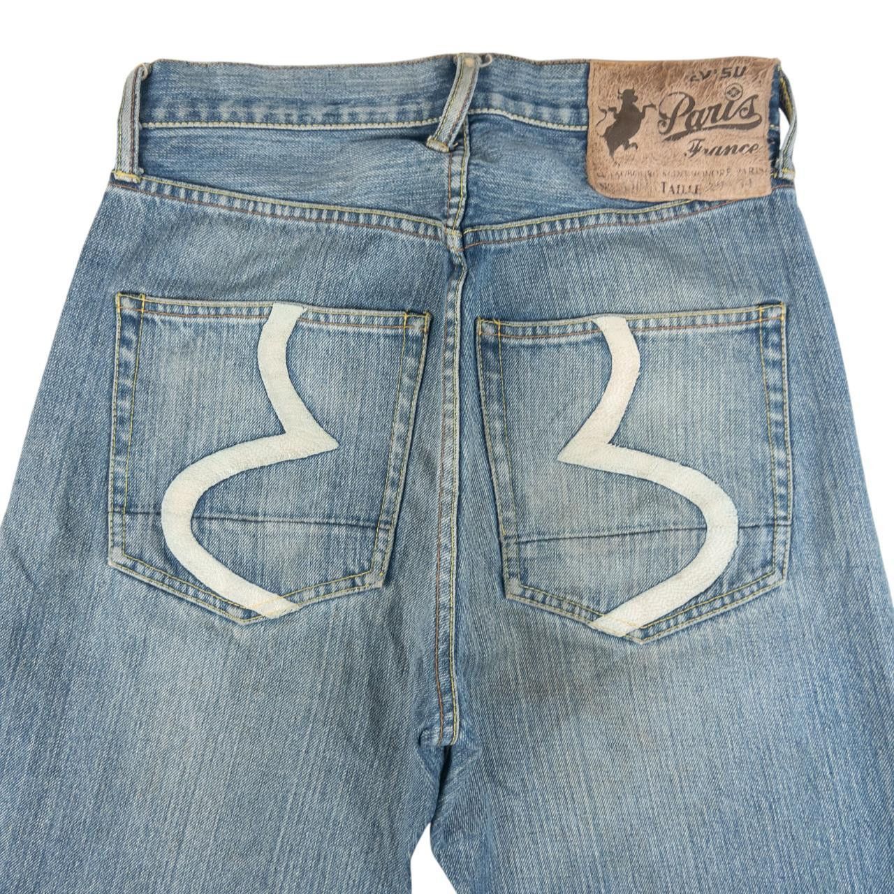 Evisu Vintage Evisu Paris Sideways Gull Japanese Denim Jeans W29 Size US 29 - 2 Thumbnail