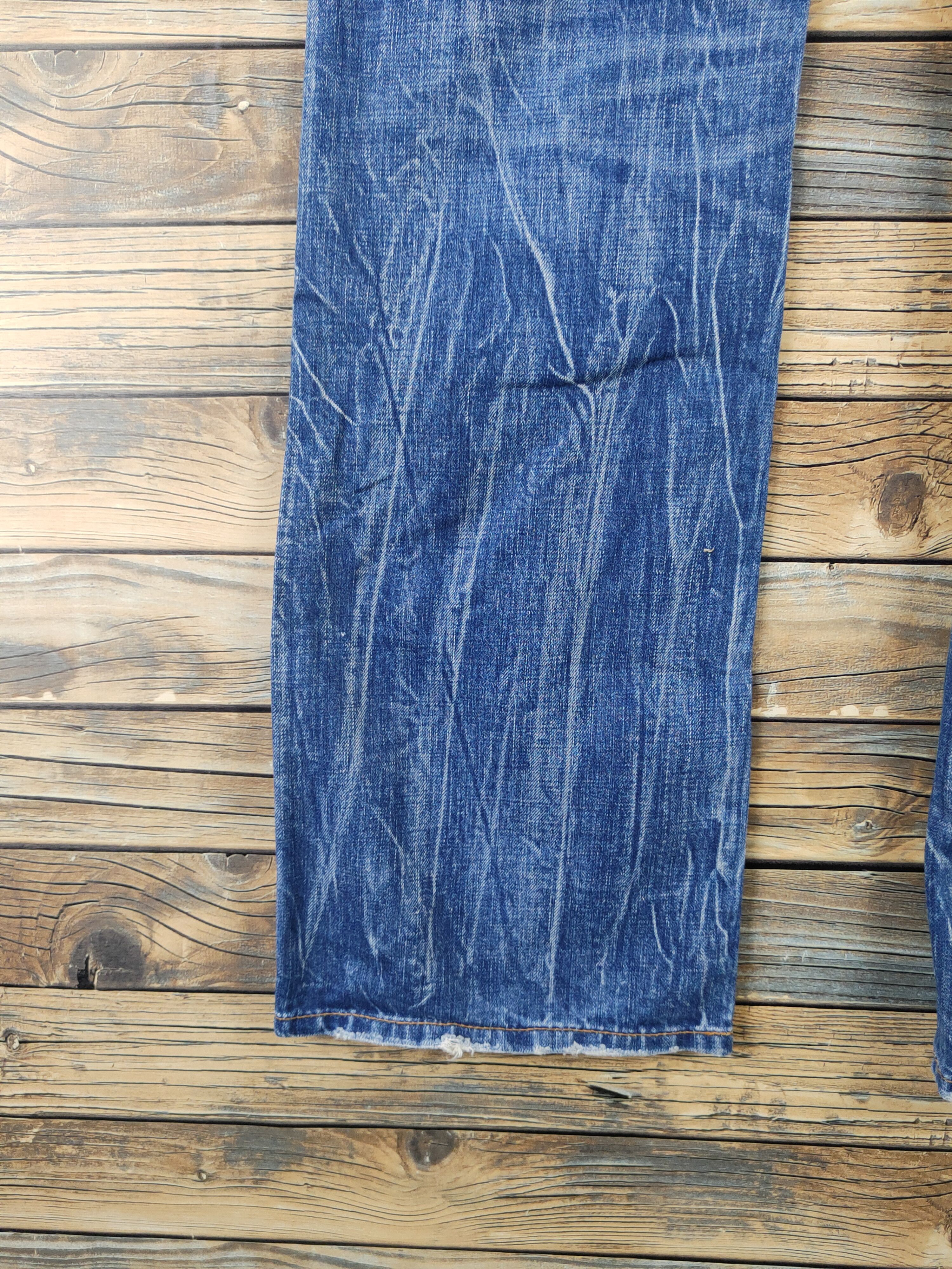 Levi's DL Levi's Blue Distressed Ripped Denim Jeans #1963 Size US 32 / EU 48 - 9 Thumbnail