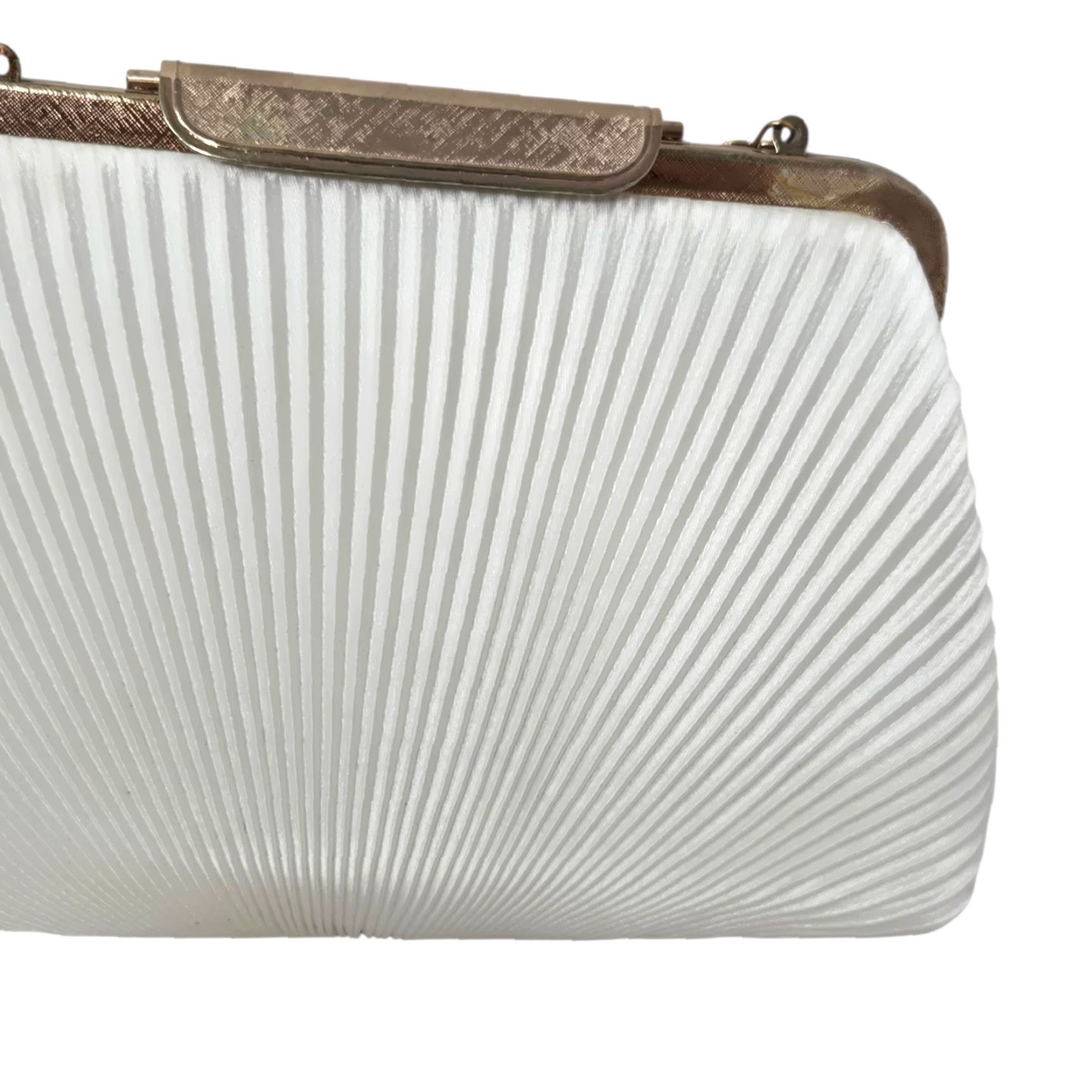 MCM VINTAGE MCM Jeweled Handle Pleated Clutch Ivory Champagne Evening Bag Women or Girls? Size ONE SIZE - 3 Thumbnail