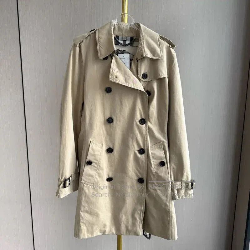 Burberry Burberry Women's Khaki Cotton Trench Coat. Size L / US 10 / IT 46 - 1 Thumbnail