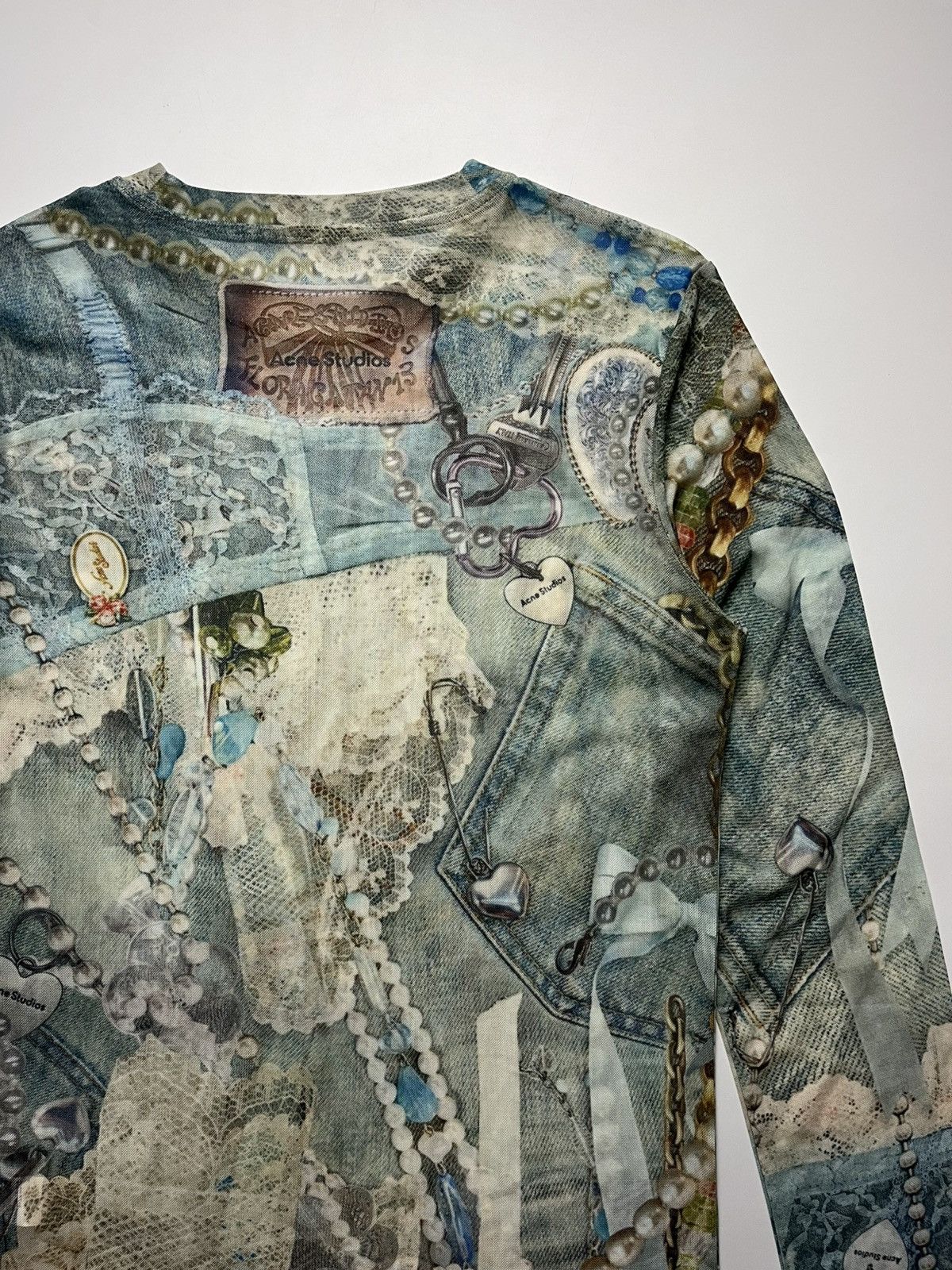 Acne Studios Acne Studio Elway Printed Mesh Top Size M / US 6-8 / IT 42-44 - 9 Thumbnail
