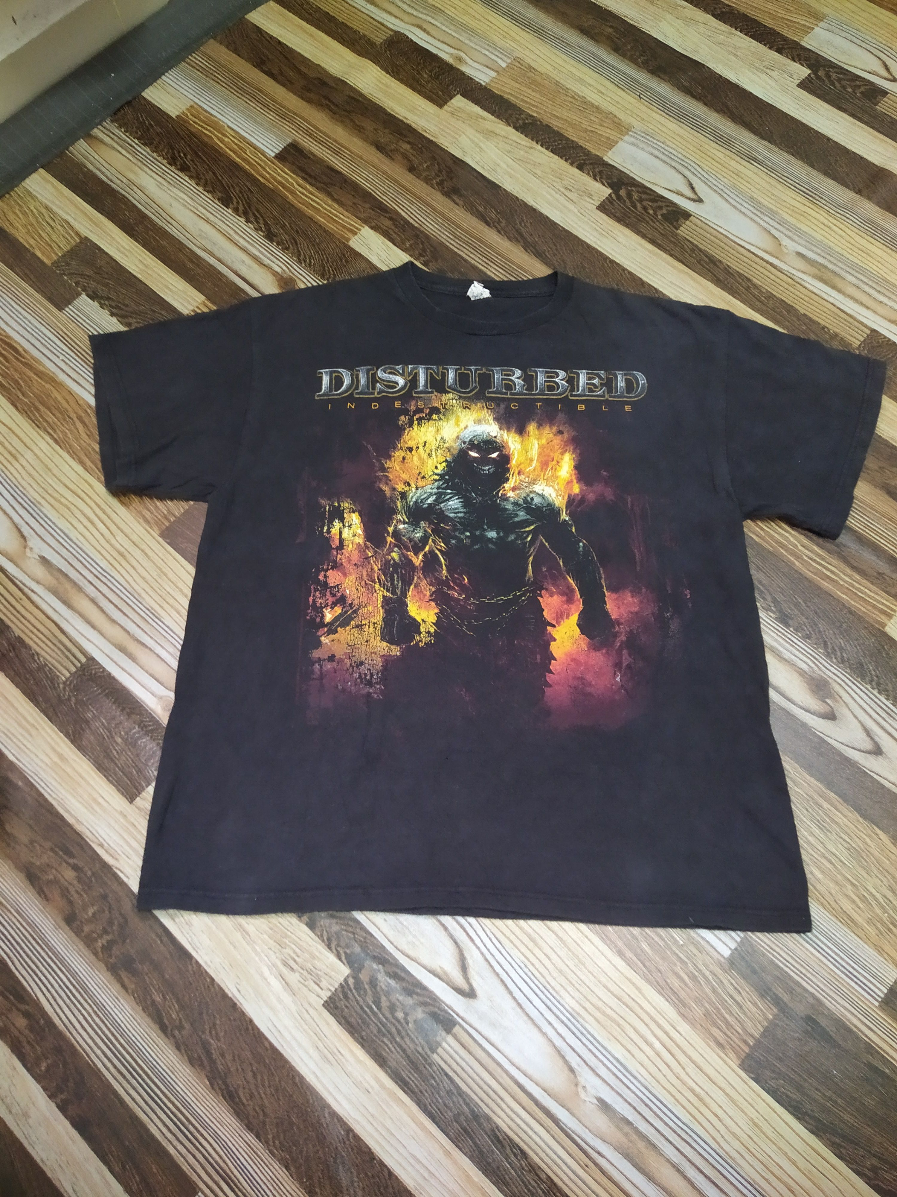 Band Tees Disturbed Indestructible Band Rock tour 2009 Size US L / EU 52-54 / 3 - 10 Thumbnail