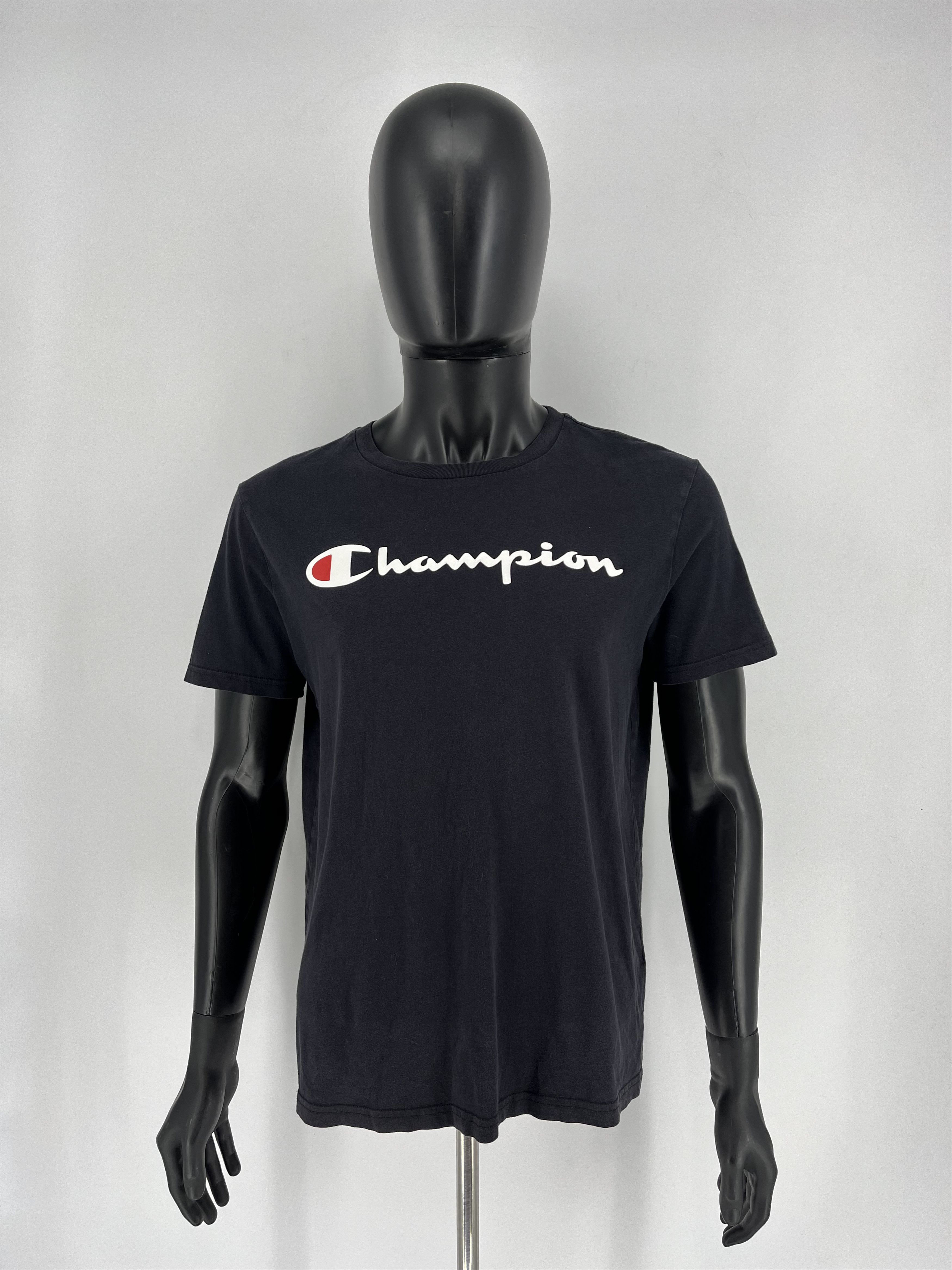 Champion × Vintage VINTAGE Y2K CHAMPION BIG LOGO NICE DESIGN TSHIRT HIP HOP RAP Size US M / EU 48-50 / 2 - 2 Thumbnail