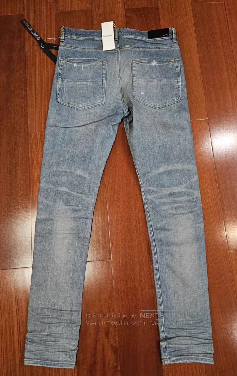 Amiri Amiri Size 32 New basic retro blue cattle Size US 32 / EU 48 - 2 Thumbnail