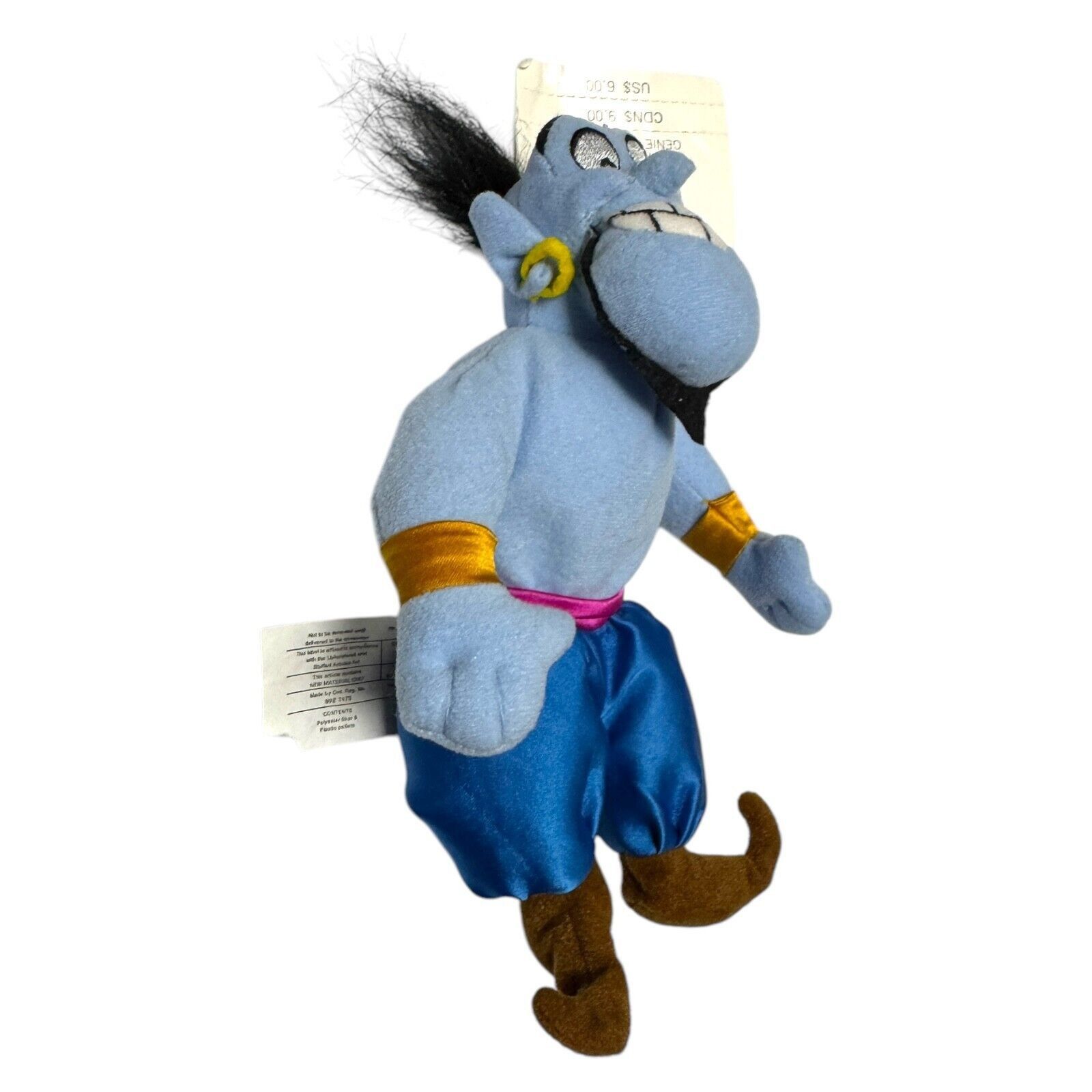 Disney NWT 90s Disney Store ALADDIN GENIE Vintage DISNEY Beanie Size ONE SIZE - 5 Thumbnail