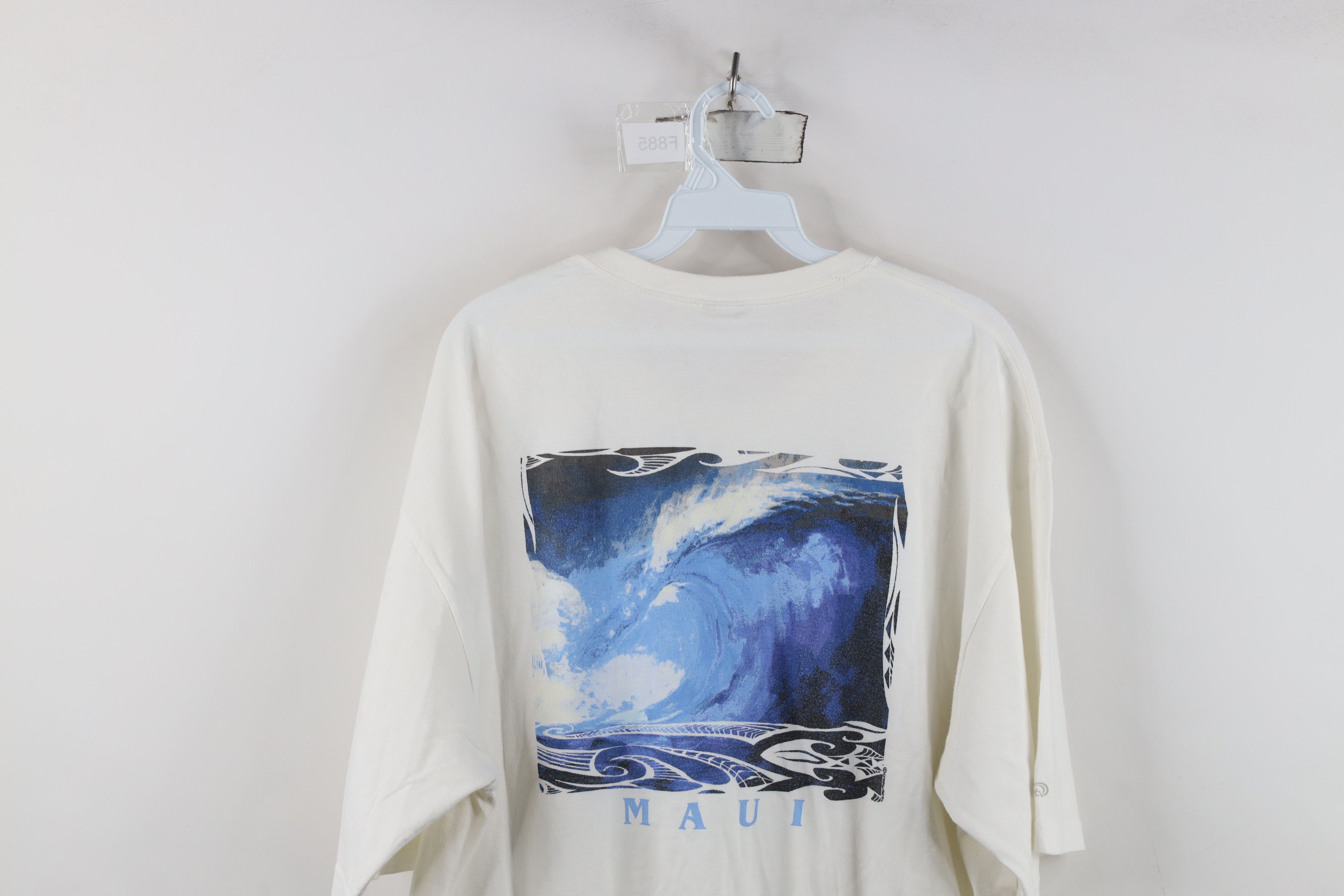 Vintage Vintage Y2K Streetwear Maui Hawaii Surf Wave T-Shirt White Size US XL / EU 56 / 4 - 15 Thumbnail