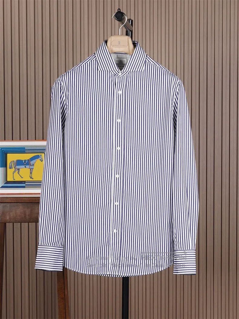 Brunello Cucinelli Brunello Cucinelli Men's Shirt Size US L / EU 52-54 / 3 - 1 Thumbnail