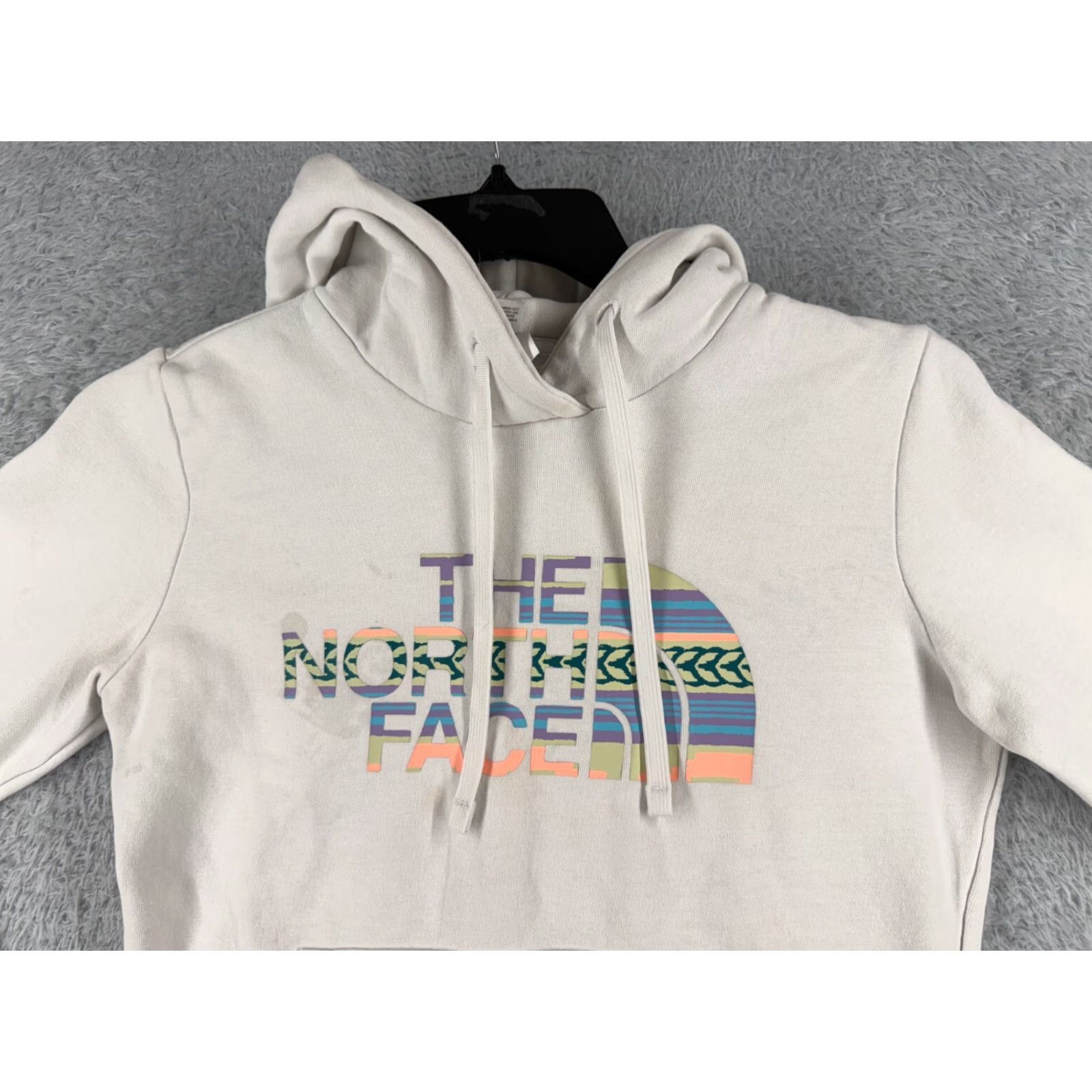 The North Face The North Face Sweater Women Small White Hoodie Pullover Pockets READ ME Size S / US 4 / IT 40 - 4 Thumbnail