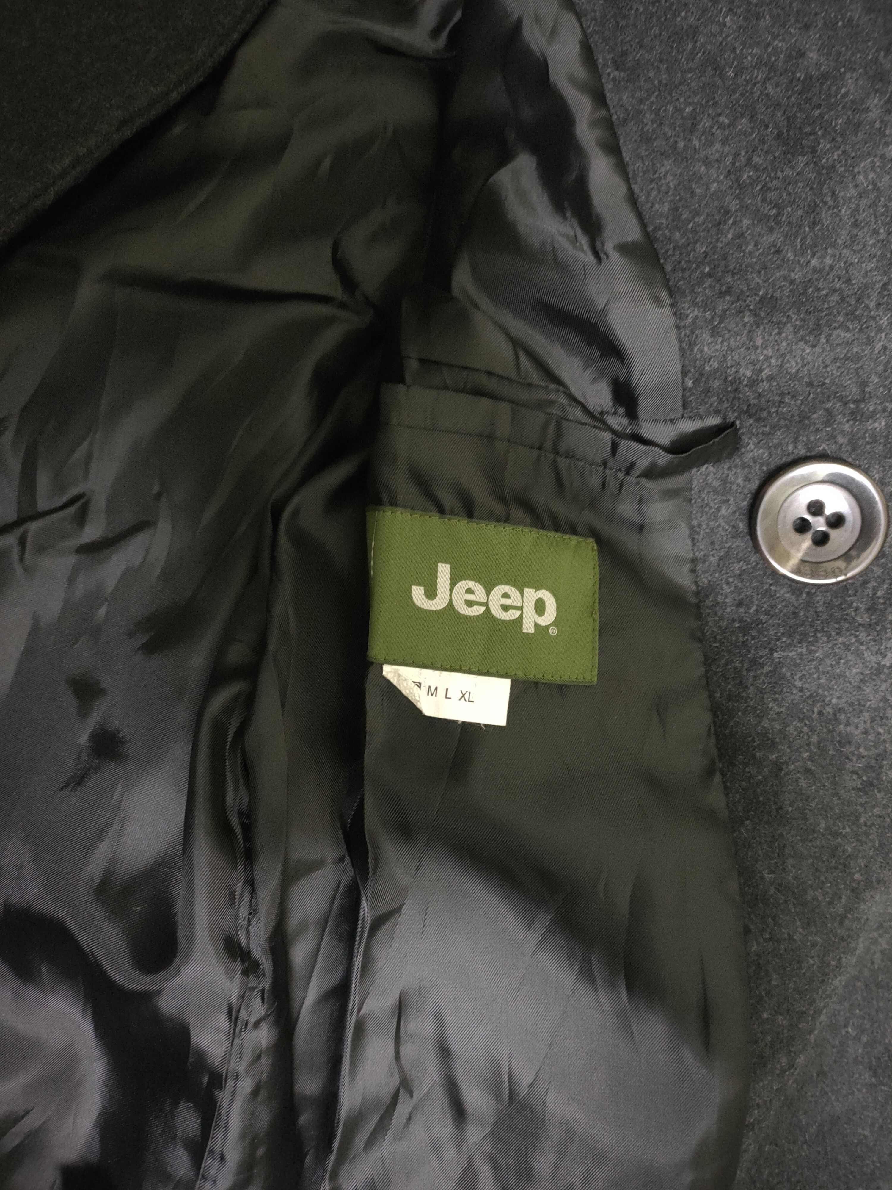 Jeep Stylist Double Breasted Peacoat with patches Size 34S - 6 Thumbnail