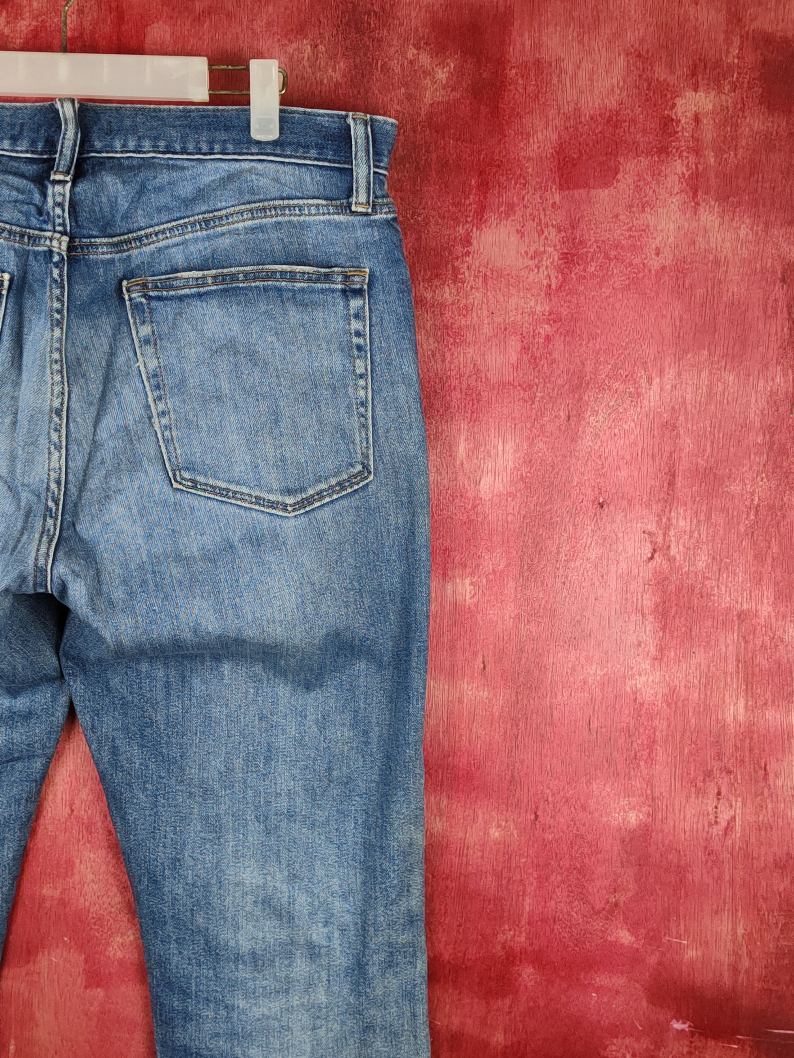 Japanese Brand Uniqlo Blue Distressed Ripped Jeans #S1638 Size US 34 / EU 50 - 10 Thumbnail