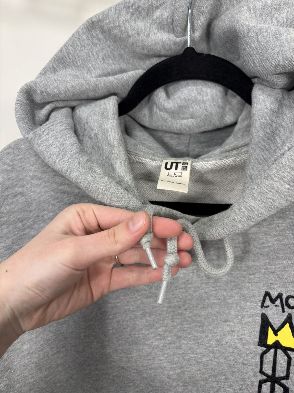 Uniqlo Uniqlo Jean Michel Basquiat Men’s Grey Classic Hoodie Size US L / EU 52-54 / 3 - 10 Thumbnail