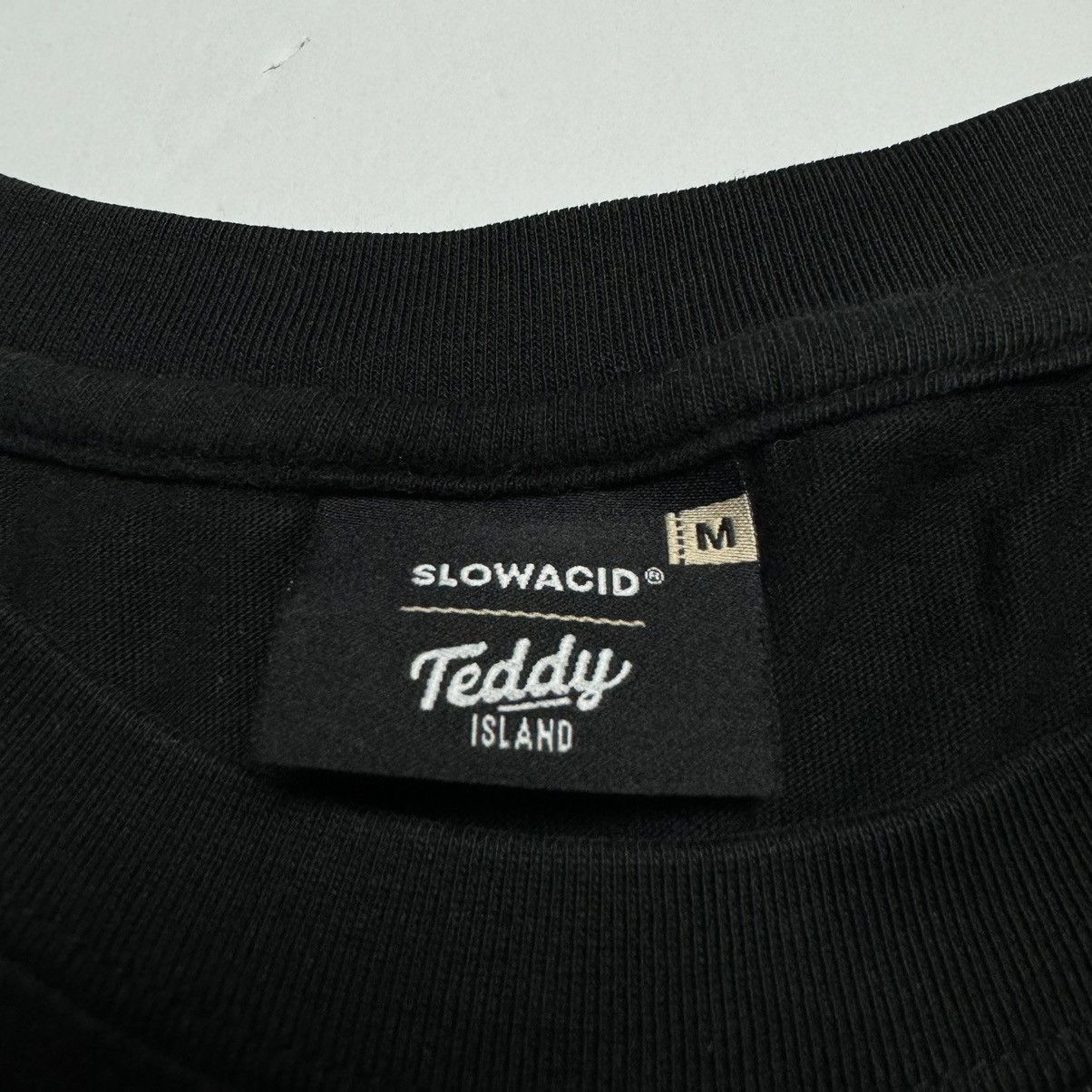 Japanese Brand SLOWACID × TEDDYISLAND NCT Black Crewneck Relaxed Fit Tee Size US M / EU 48-50 / 2 - 3 Thumbnail