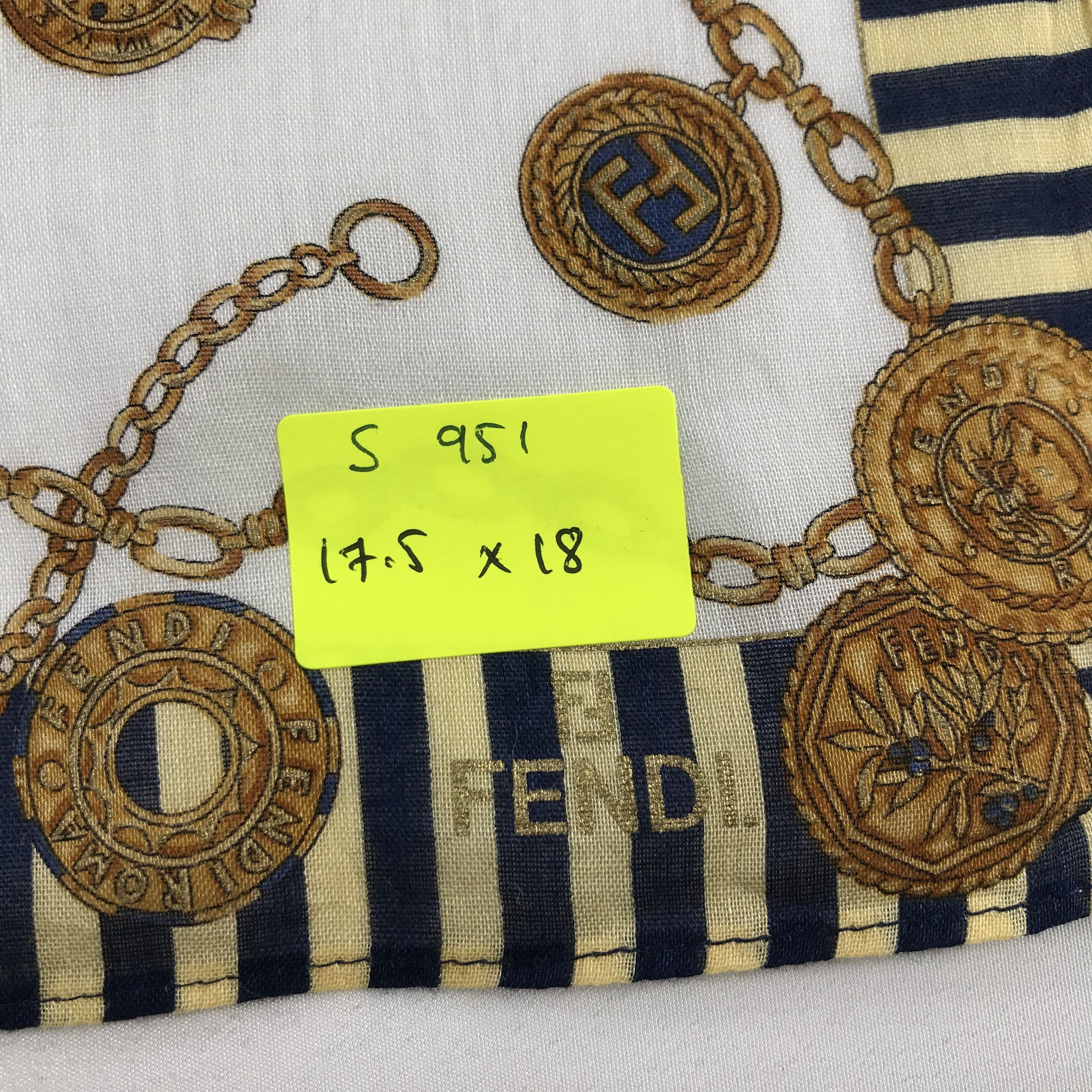Vintage Vintage Fendi Bandana / Handkerchief / Neckerchief - S951 Size ONE SIZE - 5 Thumbnail