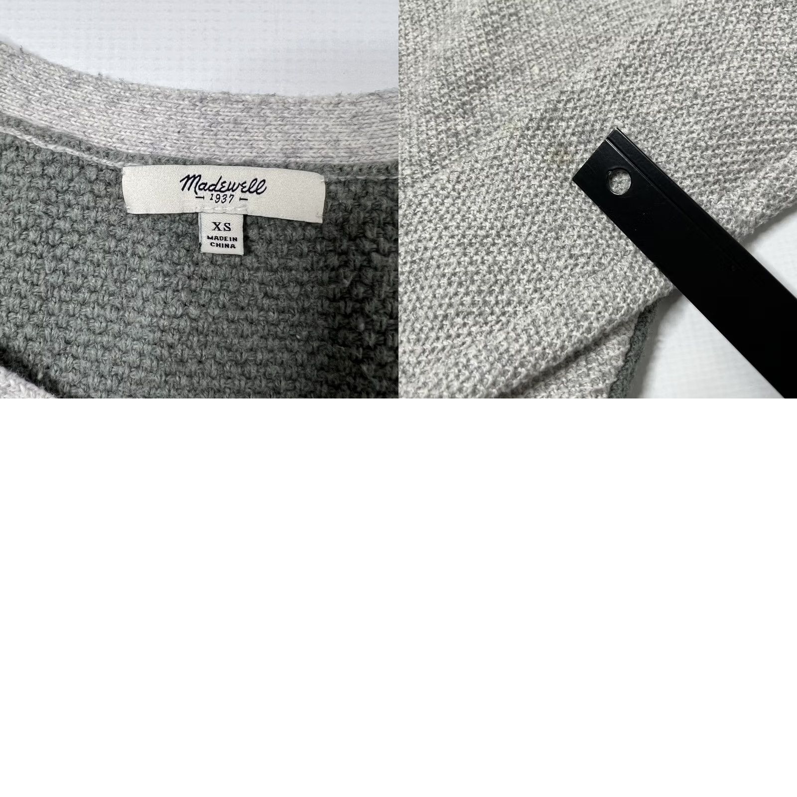 Madewell Madewell Sweater Womens XS Gray Sage Green Causal Knit Crew Neck Dolman Sleeve Pullove r Multicolor Pattern Geometric 60s? Size XS / US 0-2 / IT 36-38 - 8 Thumbnail