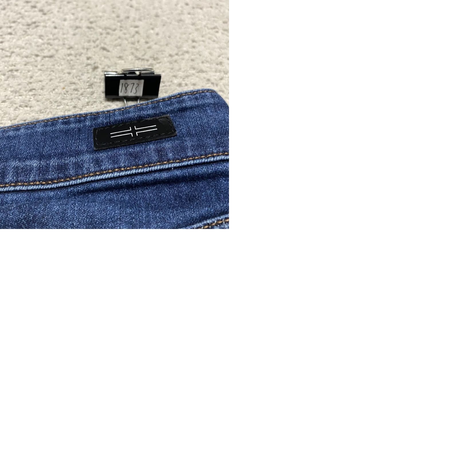 Denime Liverpool Womens Jeans sz 4 Blue Denim Dark Wash Straight Cropped Mid Rise Size 27" / US 4 / IT 40 - 9 Thumbnail