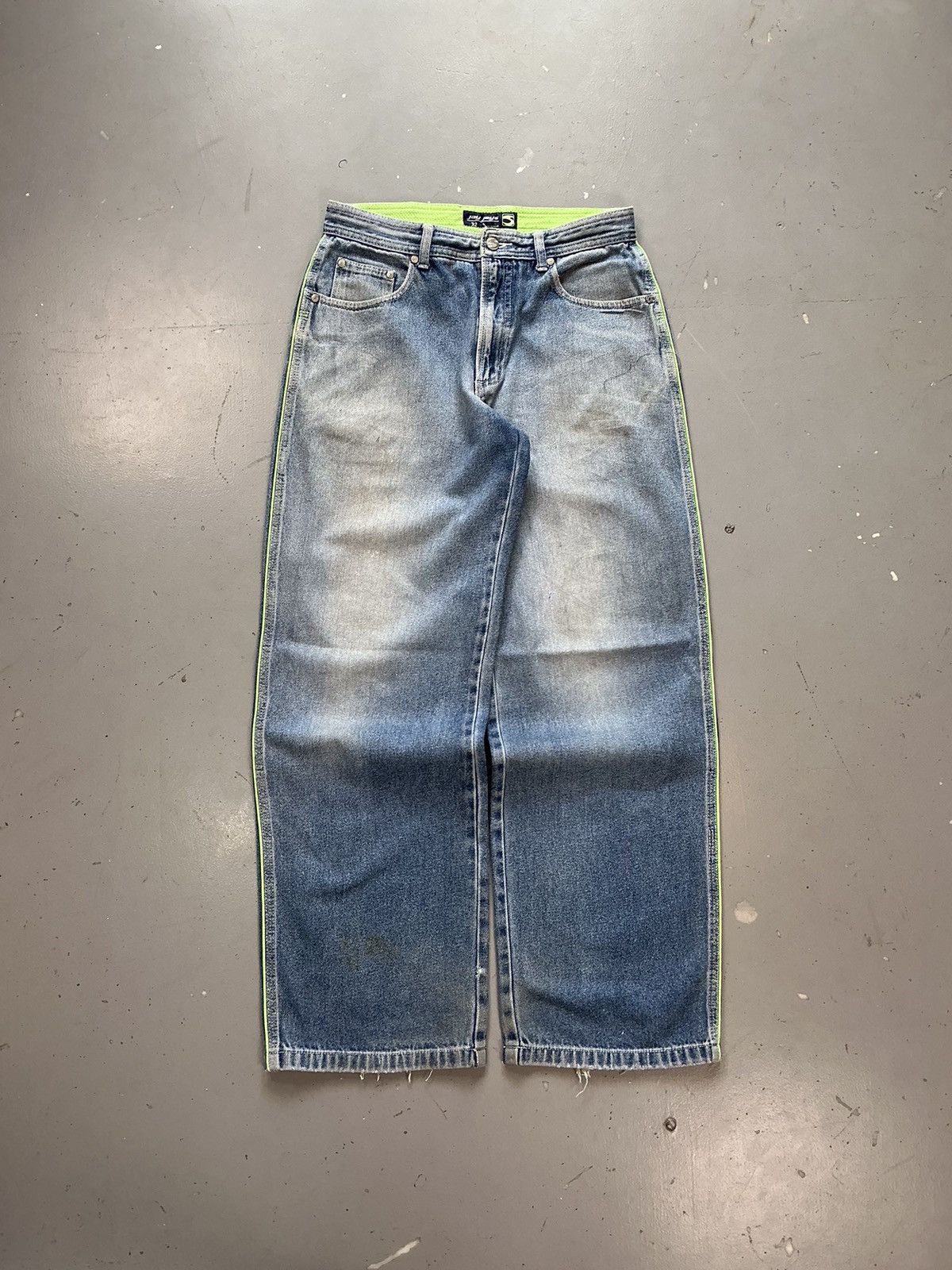 JNCO × Southpole × Vintage Vintage jay jays big pocket loose denim Size US 31 - 1 Thumbnail