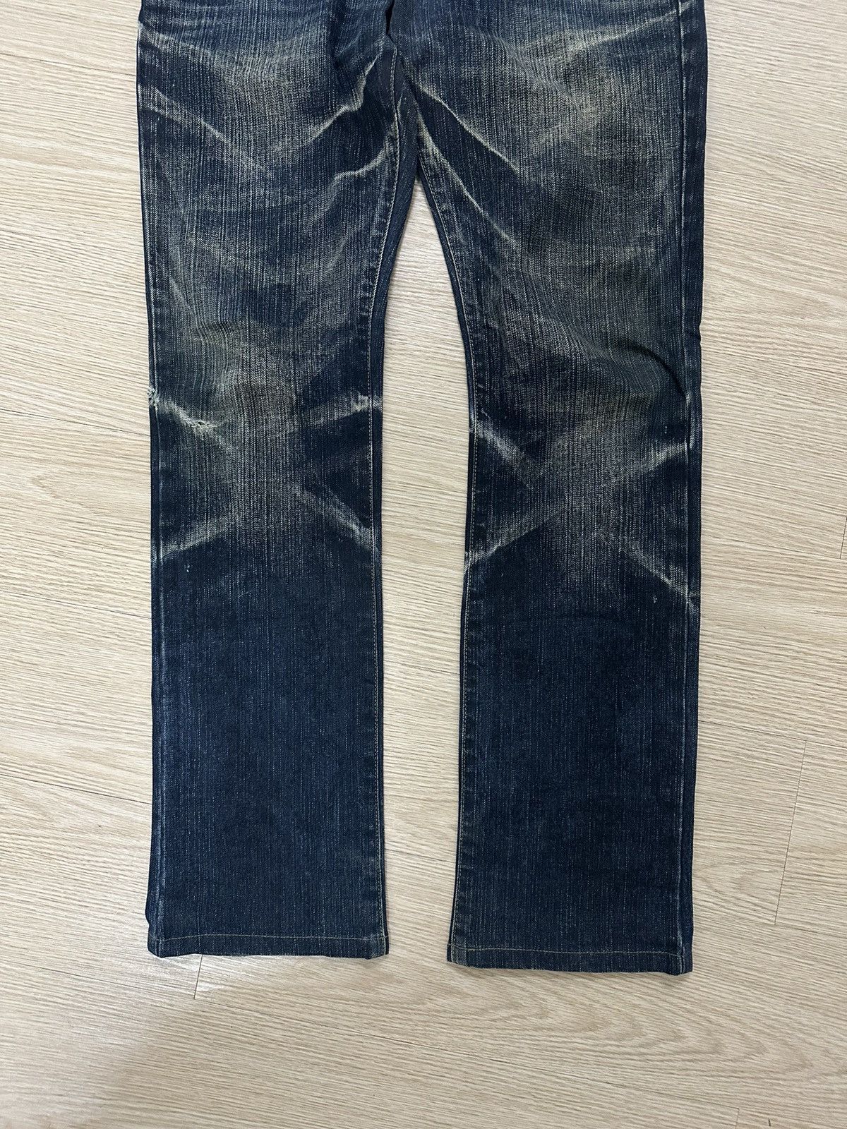Japanese Brand Zero by Tornado Mart Japan Wash Distressed Punk Style Jeans Size US 34 / EU 50 - 4 Thumbnail