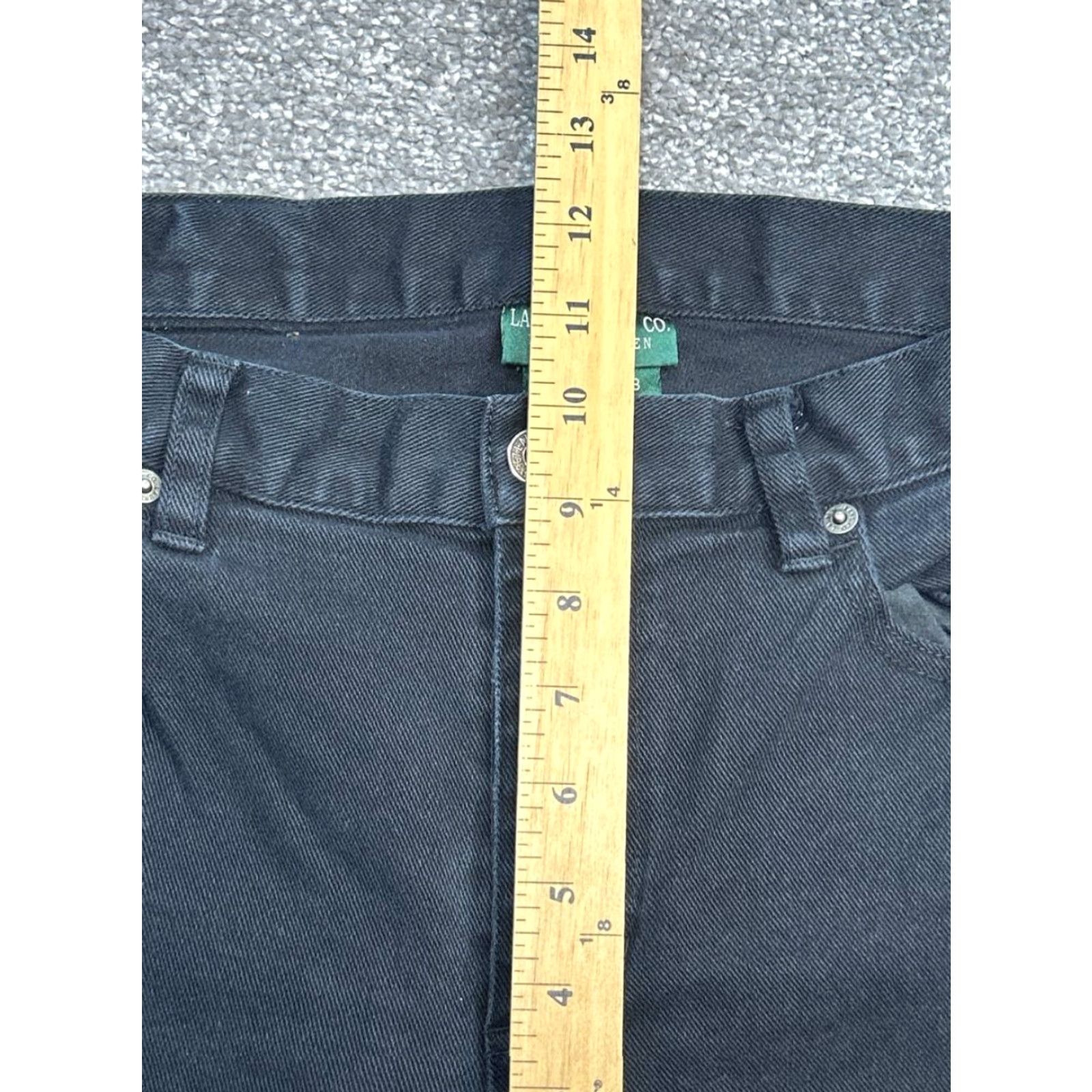Ralph Lauren Lauren Ralph Lauren Jeans Women 8 Black Denim Cotton Mid Rise Straight Leg 30x30 Size 30" / US 8 / IT 44 - 4 Thumbnail