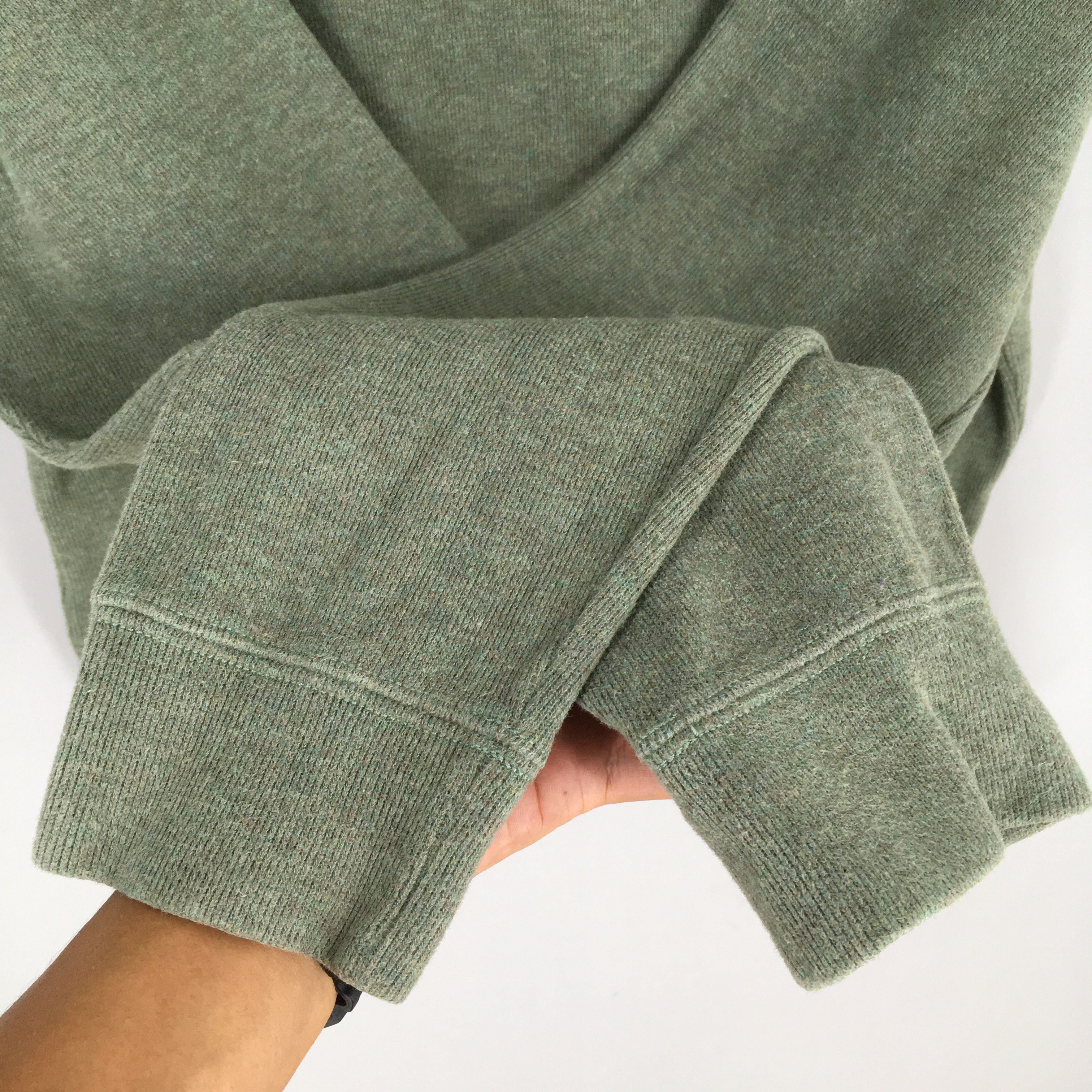 Polo Ralph Lauren × Ralph Lauren × Vintage Vintage Polo Ralph Lauren Green Half Zipper Sweater Large Size US L / EU 52-54 / 3 - 4 Thumbnail