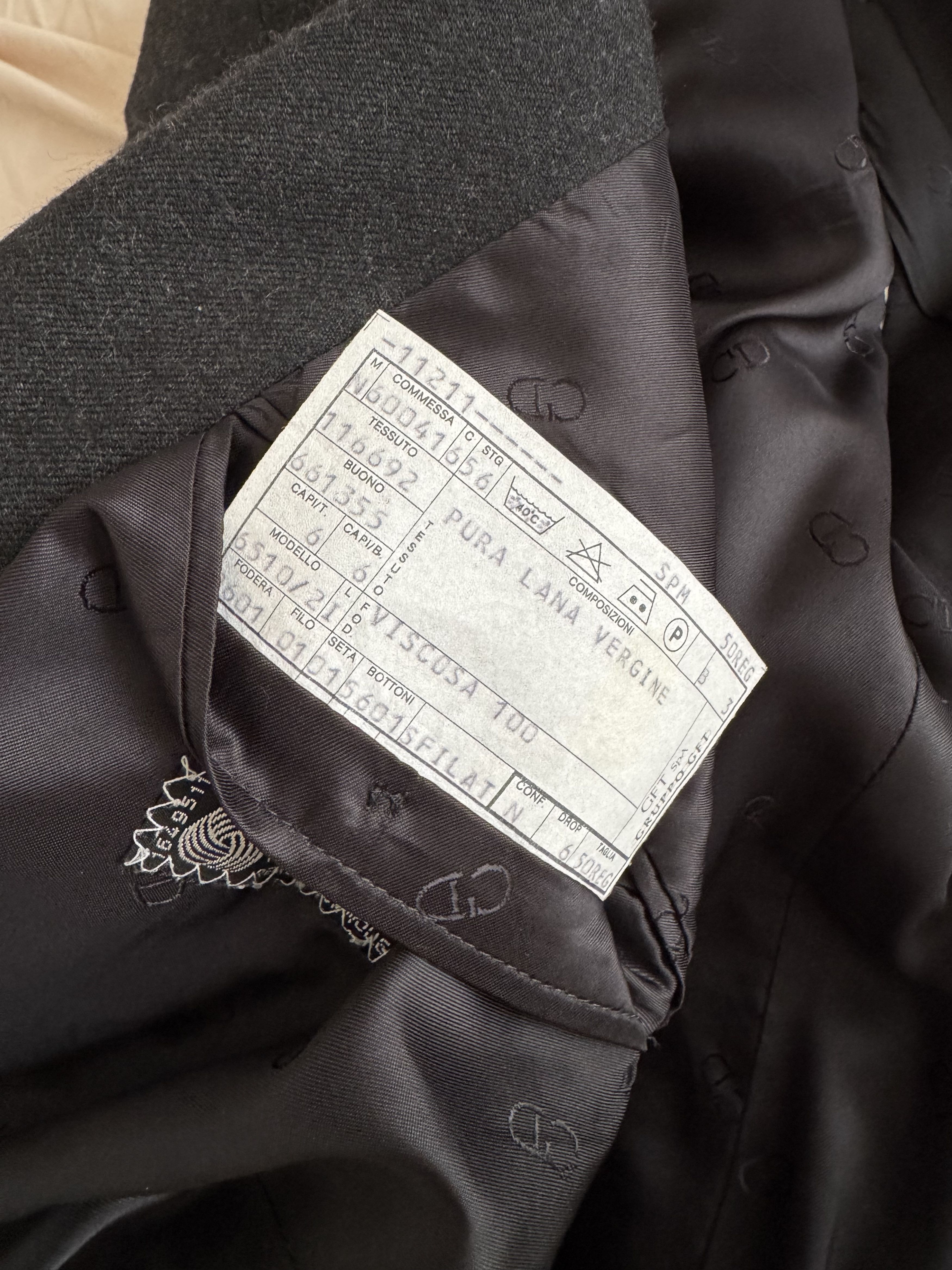 Christian Dior Monsieur Christian Dior Monsieur Grey Blazer (Vintage) Size 50R - 4 Thumbnail