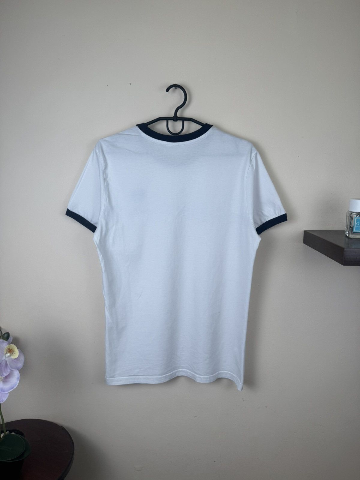 Sergio Tacchini Sergio Tacchini Mens M Whiw Blue T-Shirt Red Logo Athletic Size US M / EU 48-50 / 2 - 16 Thumbnail